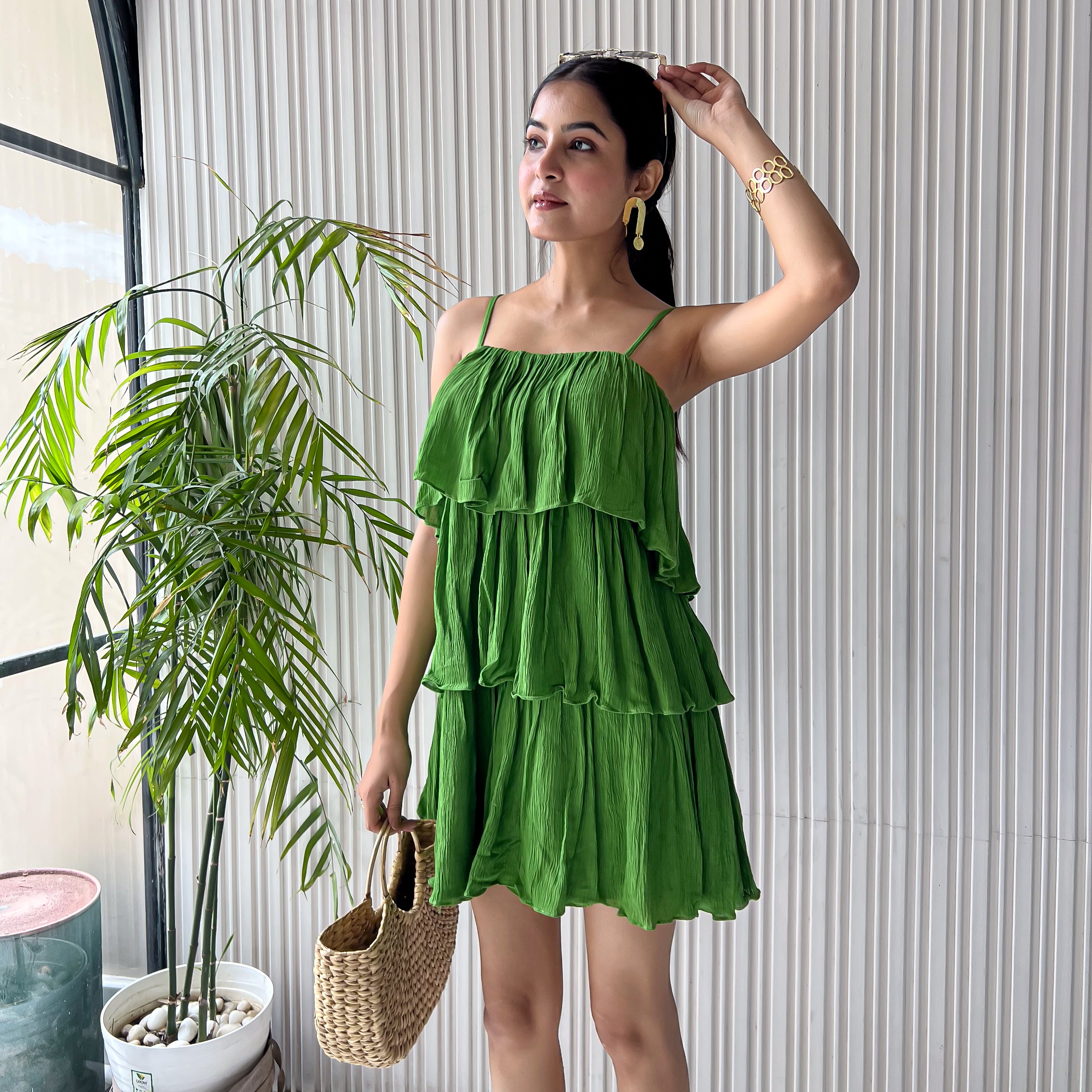 Emerald Getaway Short Dress