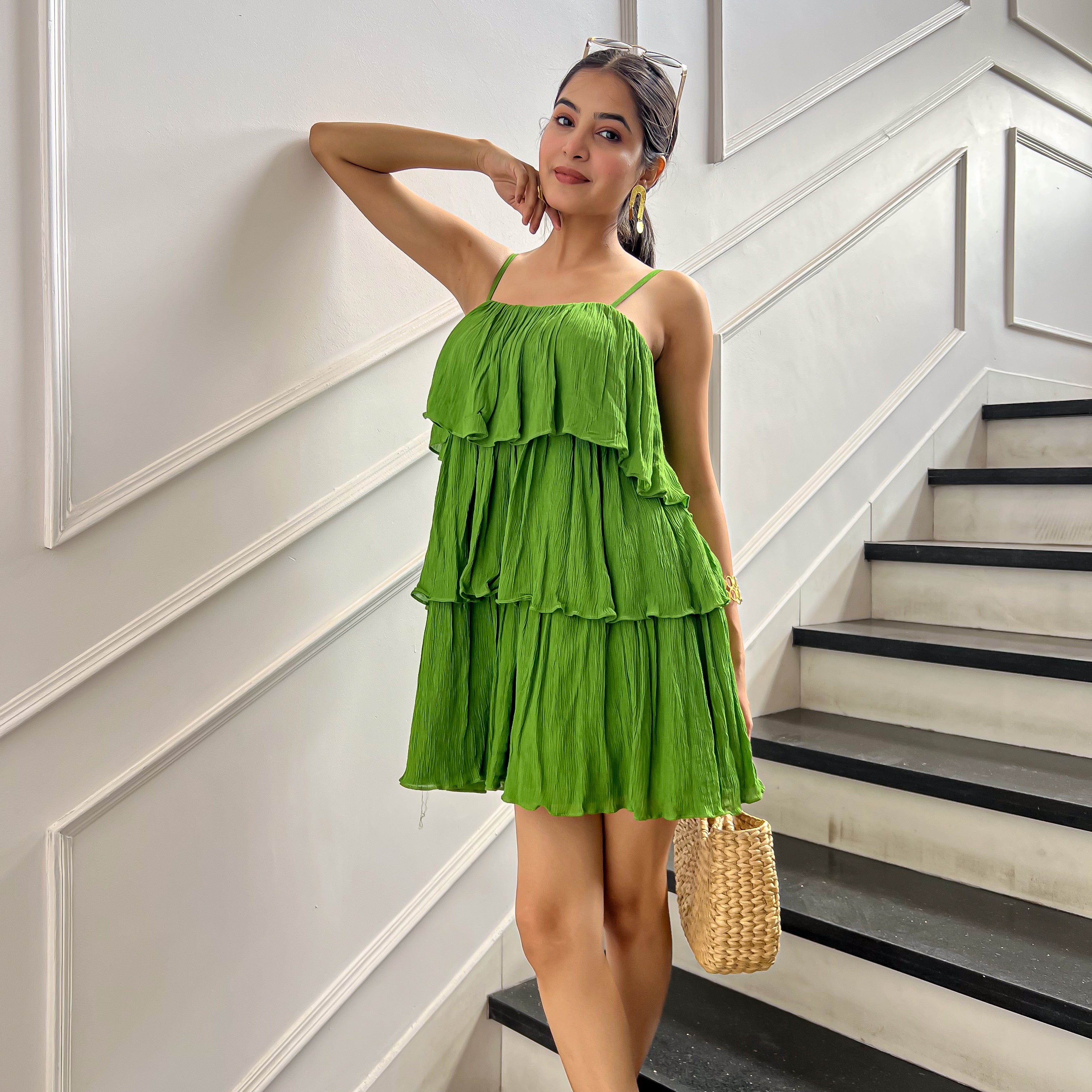 Emerald Getaway Short Dress