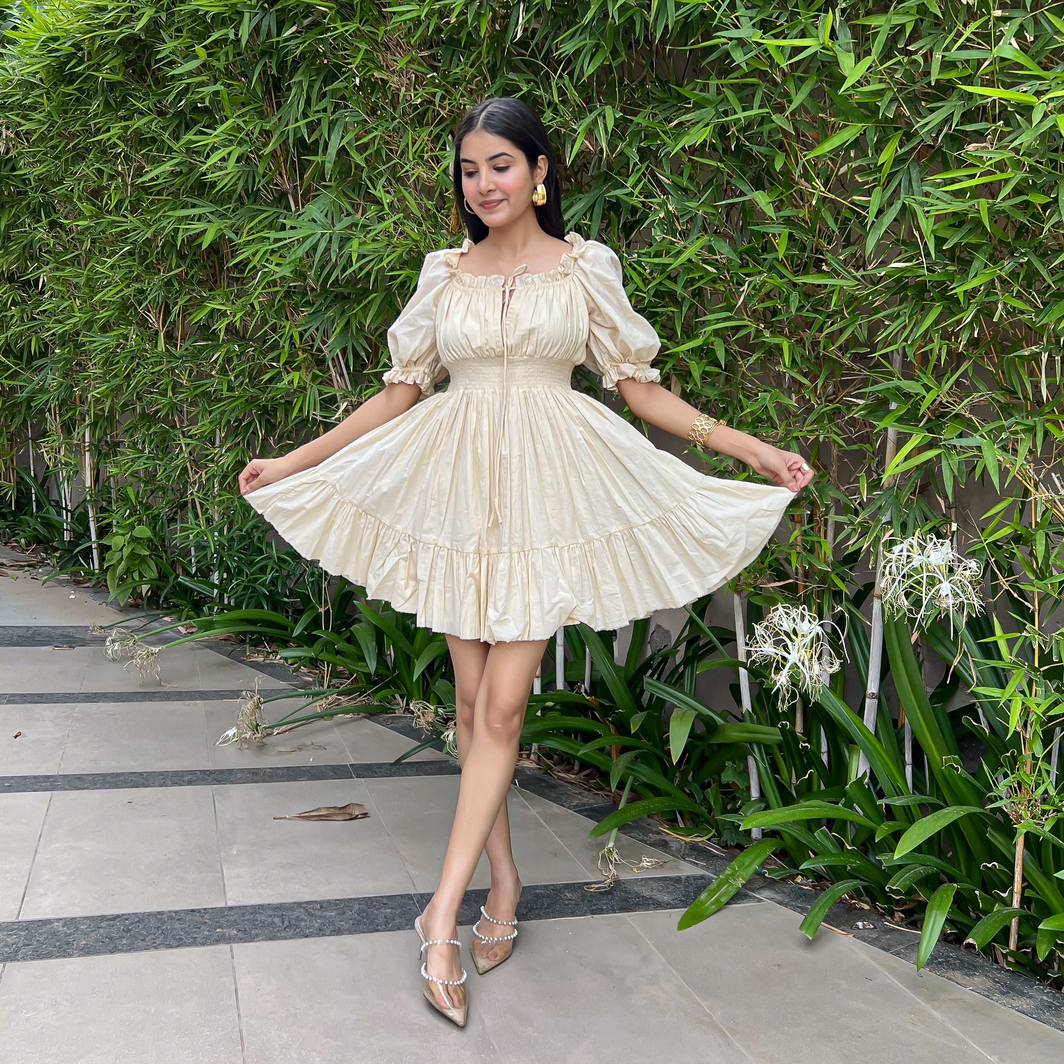 Ivory Waltz Short Dress