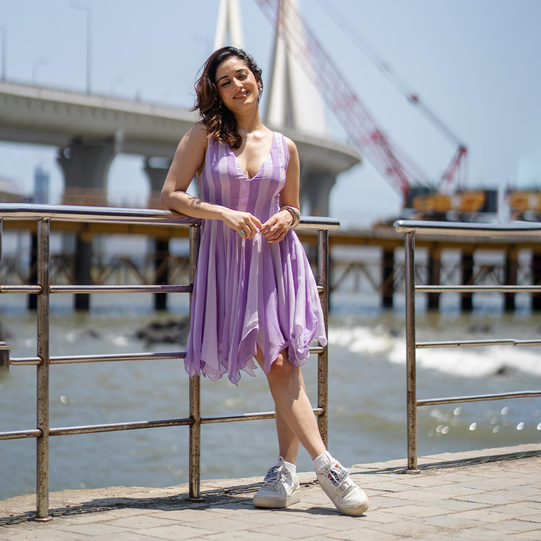 Orchid Purple Short Dress