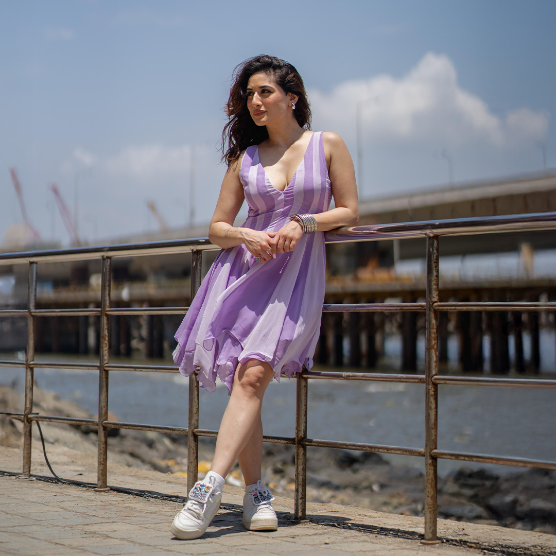 Orchid Purple Short Dress