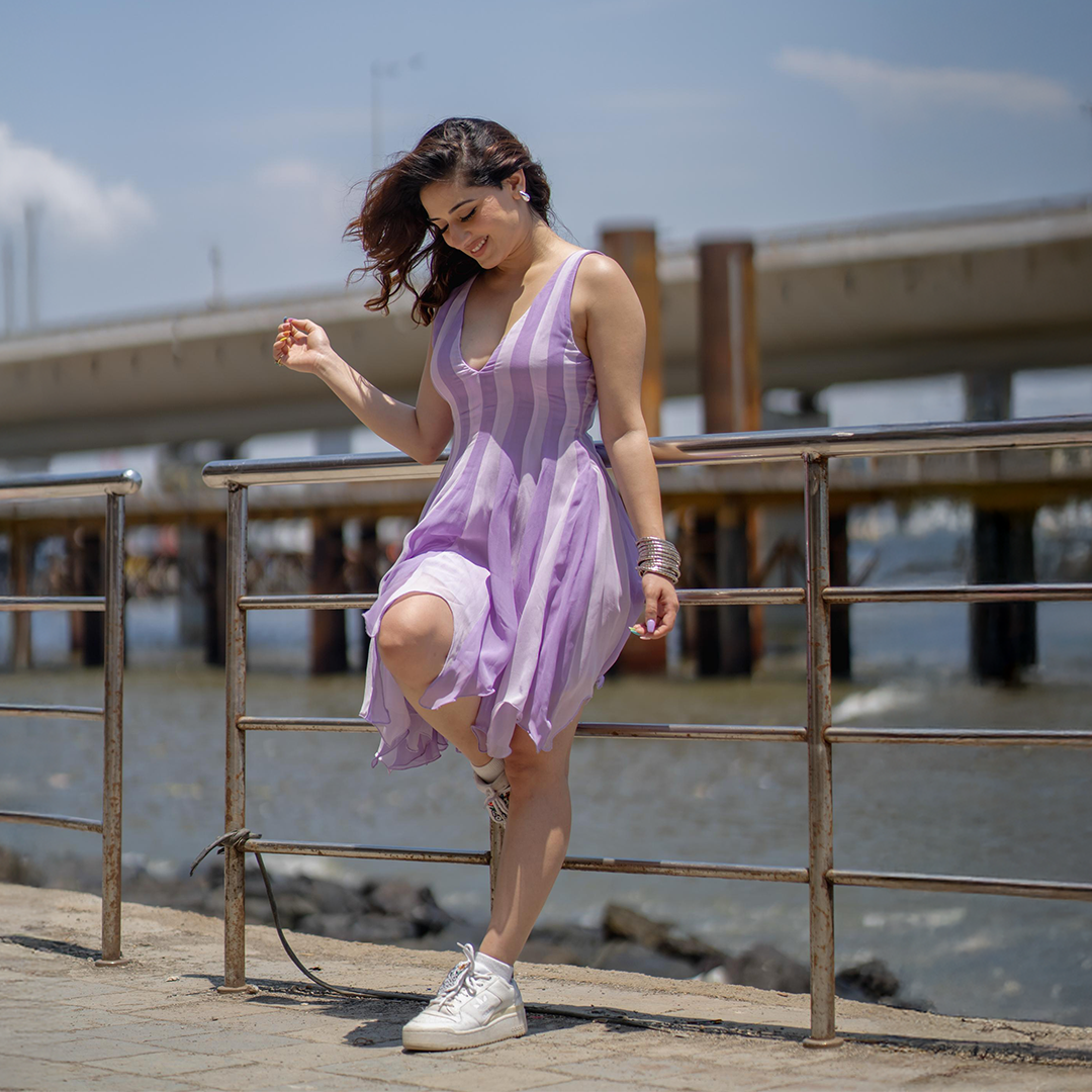 Orchid Purple Short Dress