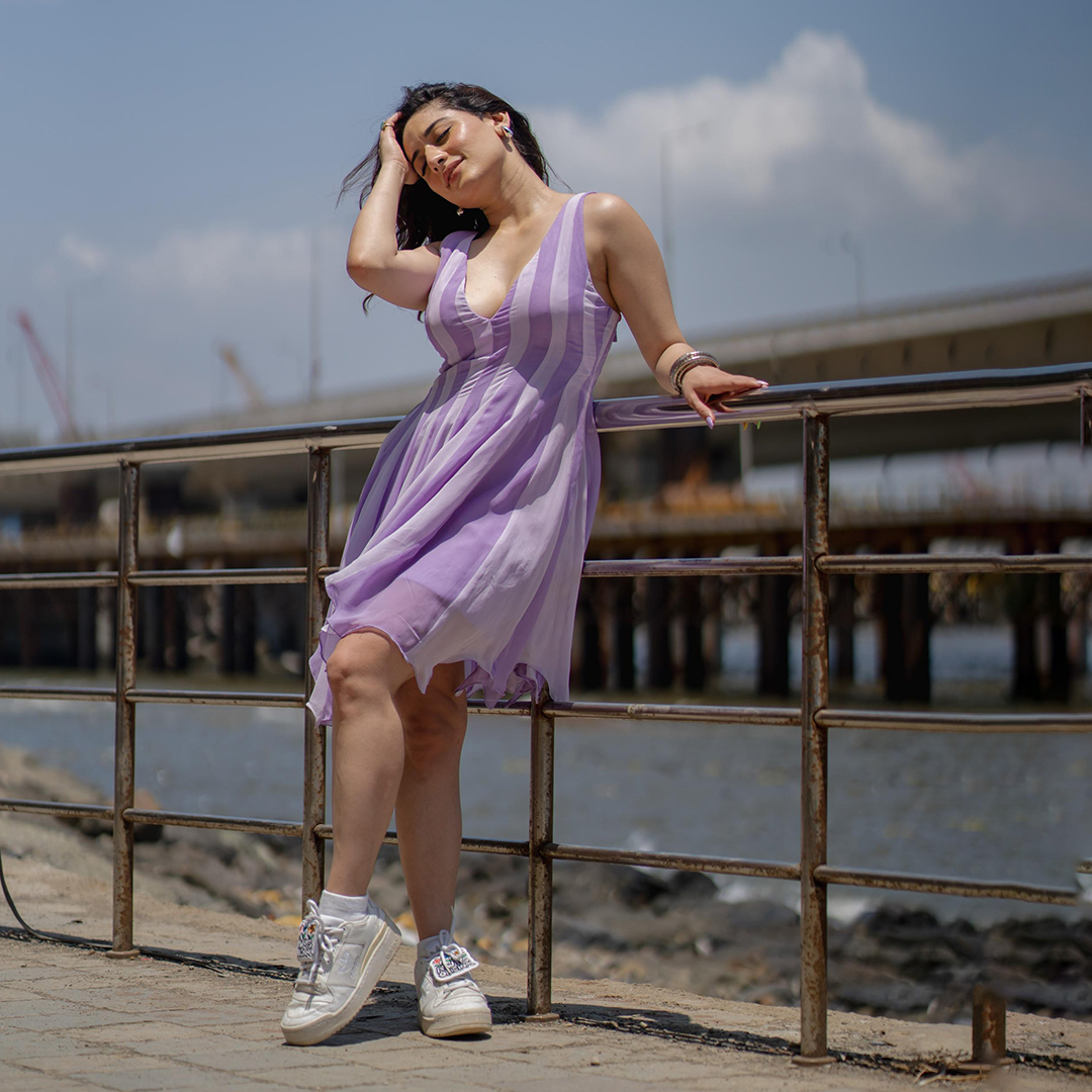 Orchid Purple Short Dress