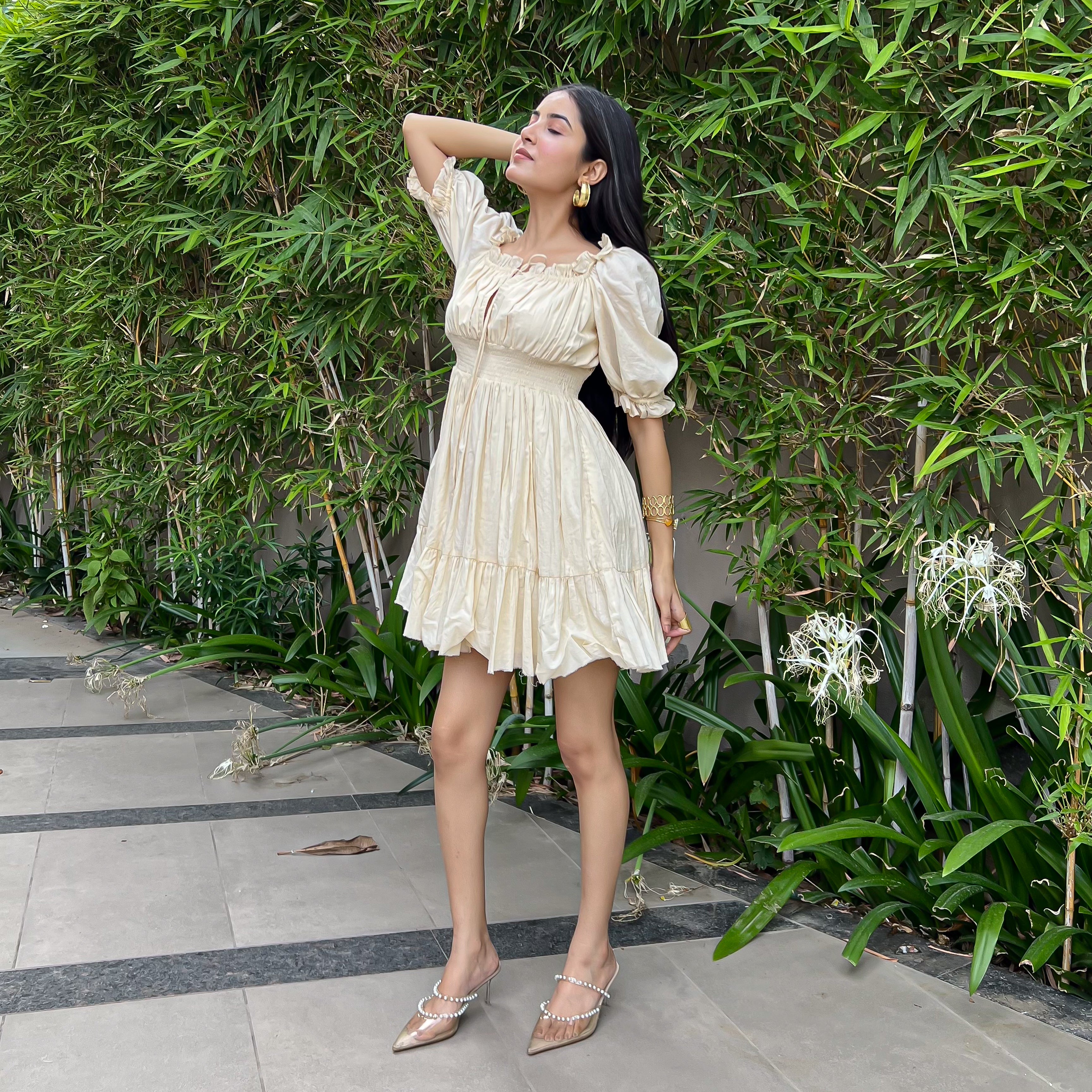 Ivory Waltz Short Dress