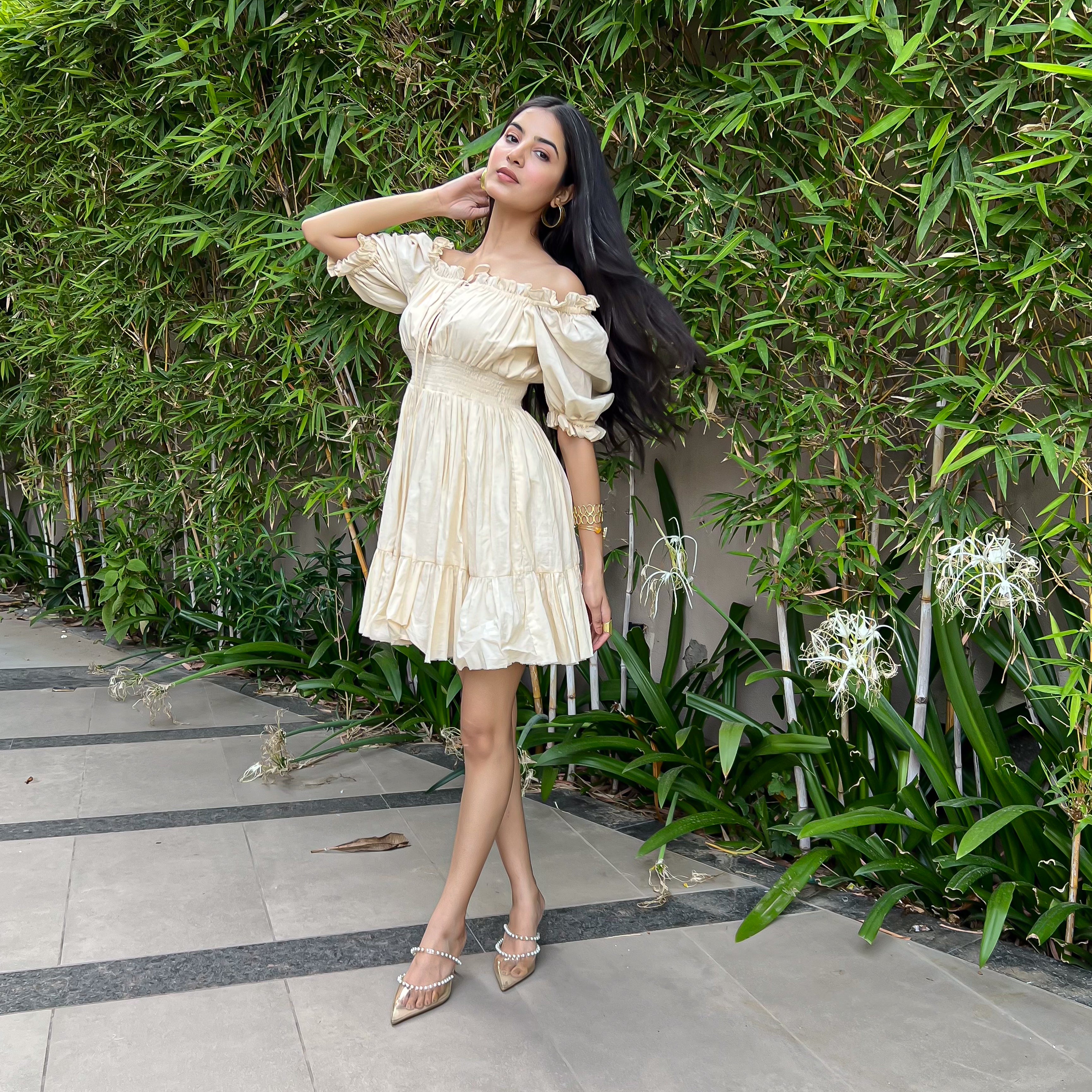 Ivory Waltz Short Dress