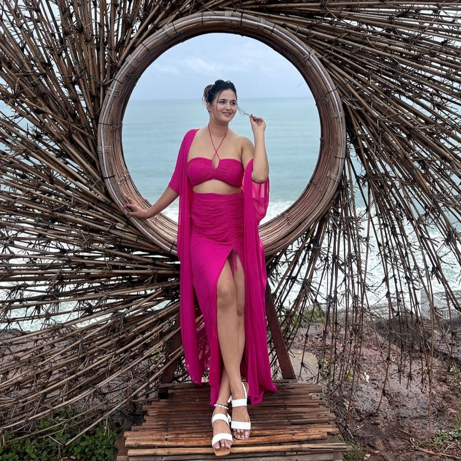 Aakriti Rana in Neon Nectar 3-Piece Set