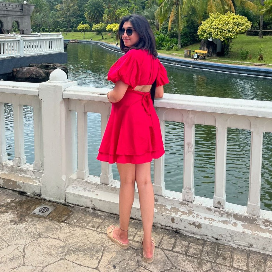 Pink Flambe Short Dress