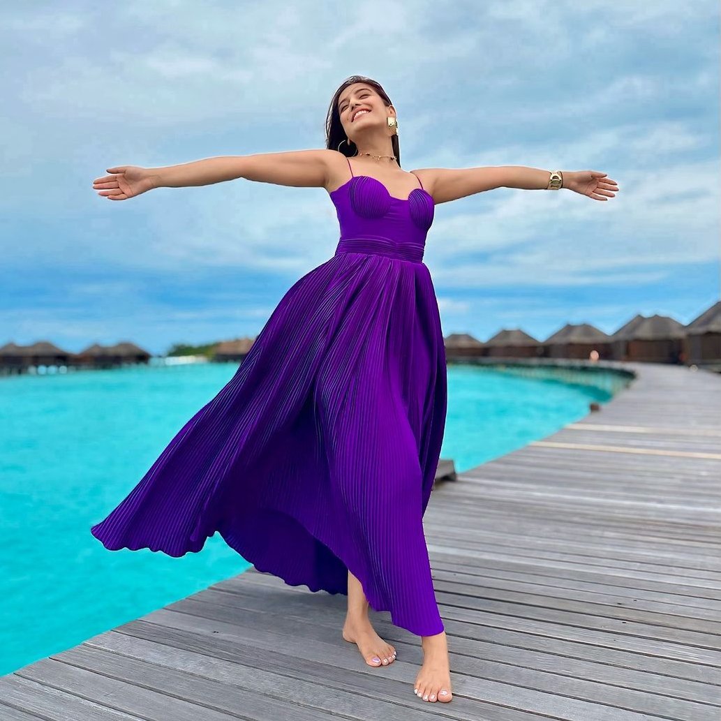 Tyrian Purple Long Dress 2XL Tyrian Purple Long Dress 2XL