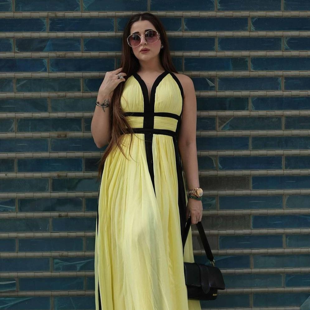 Dusk Lemon Backless Dress