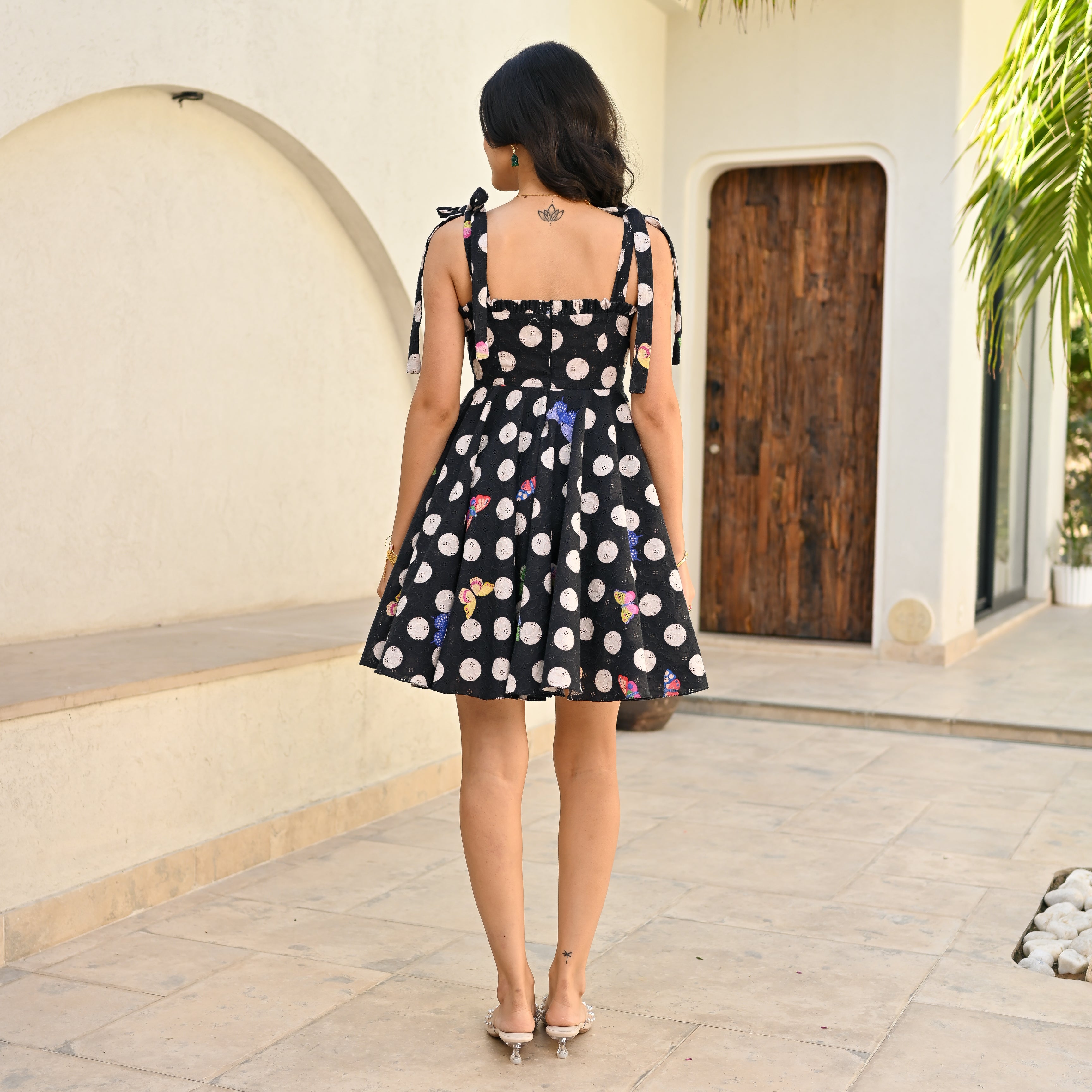 Flutter Spot Short Dress