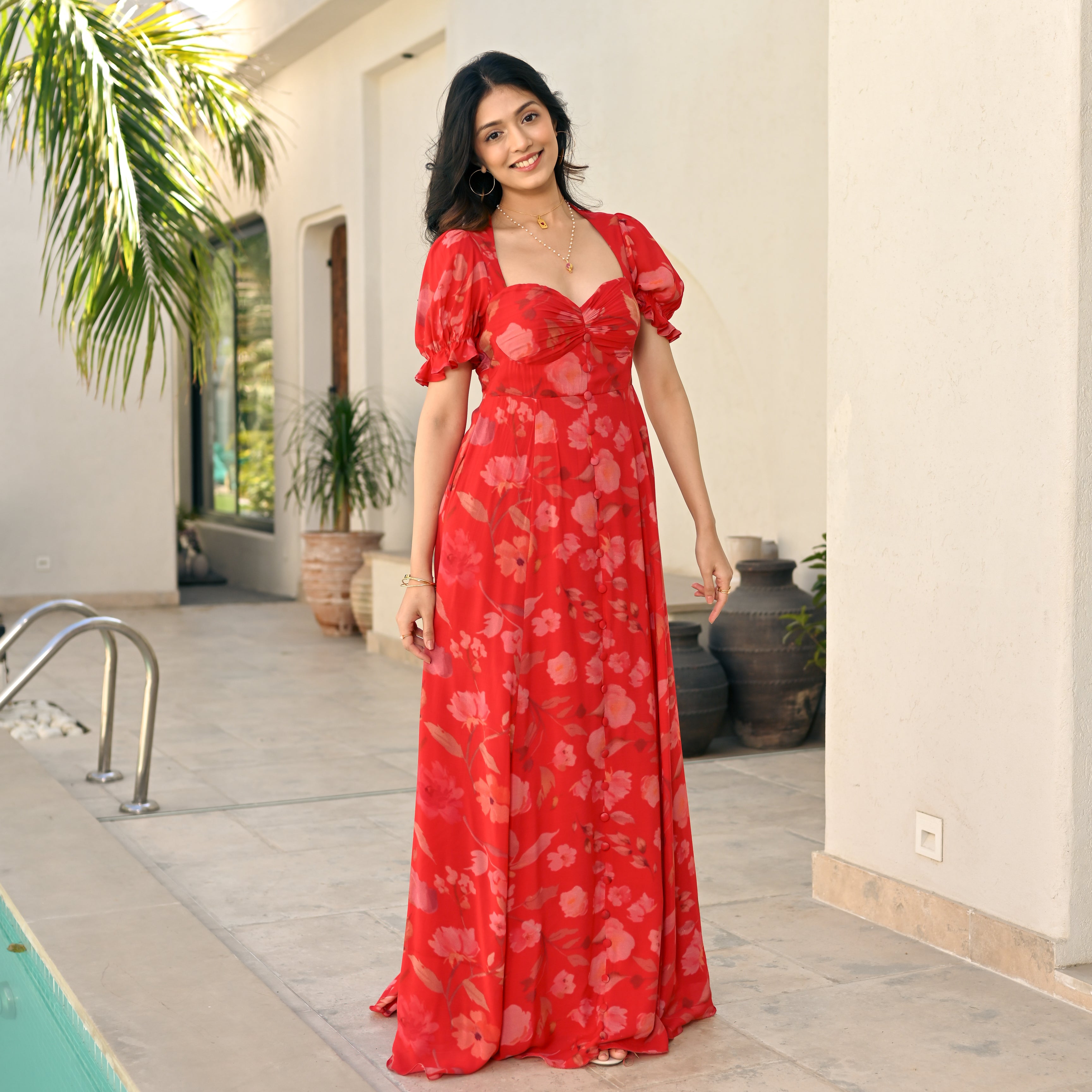 Poppy Field Long Dress