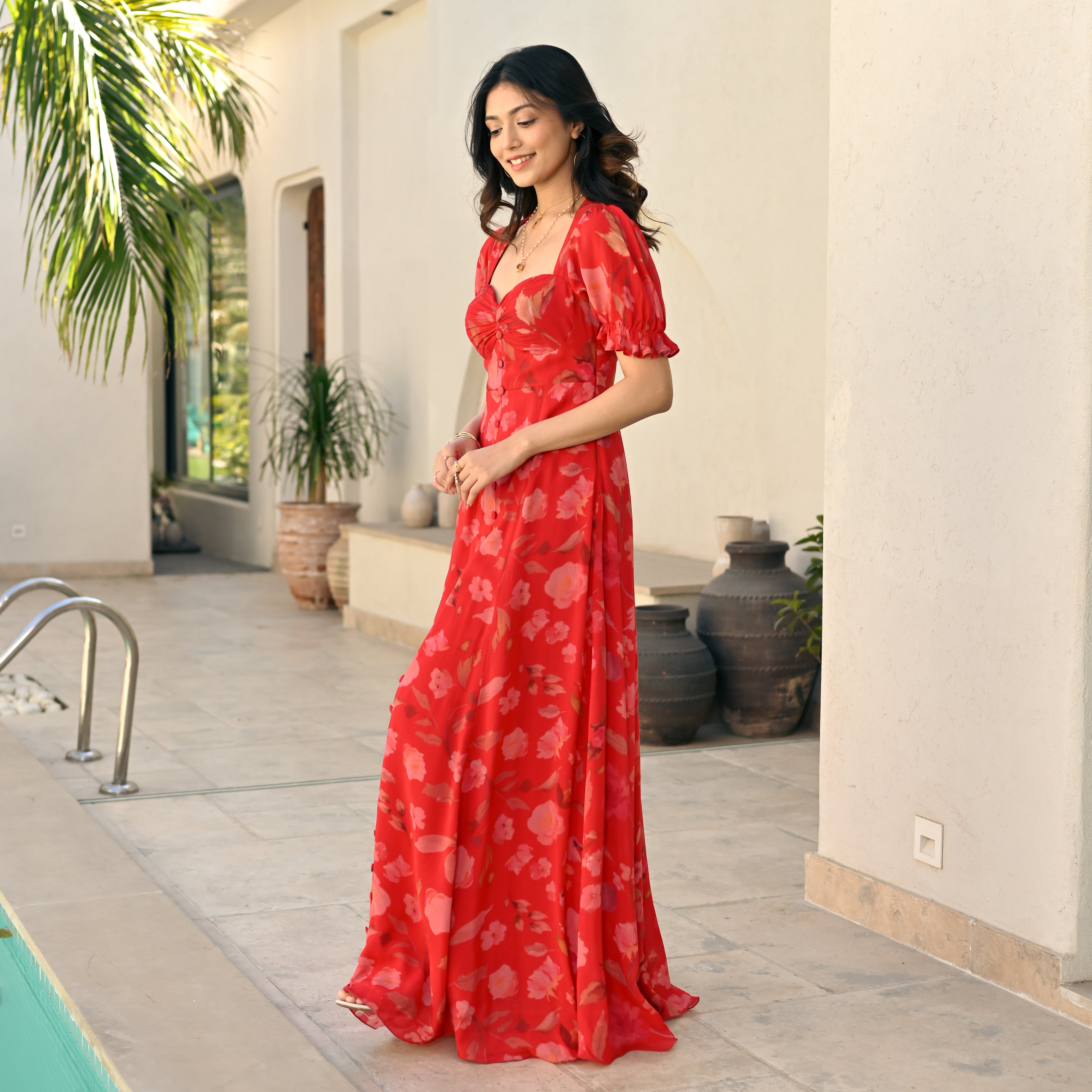 Poppy Field Long Dress