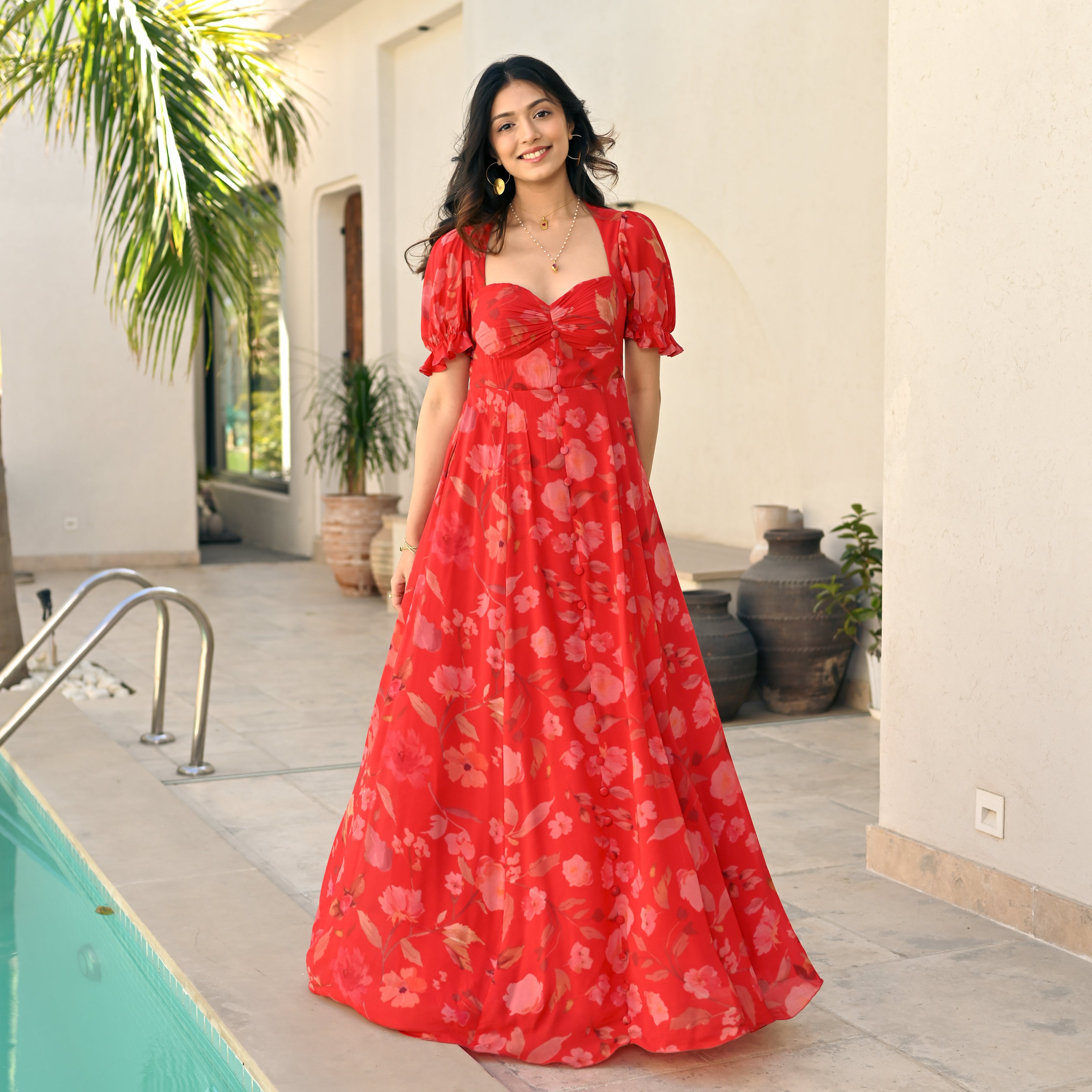 Poppy Field Long Dress