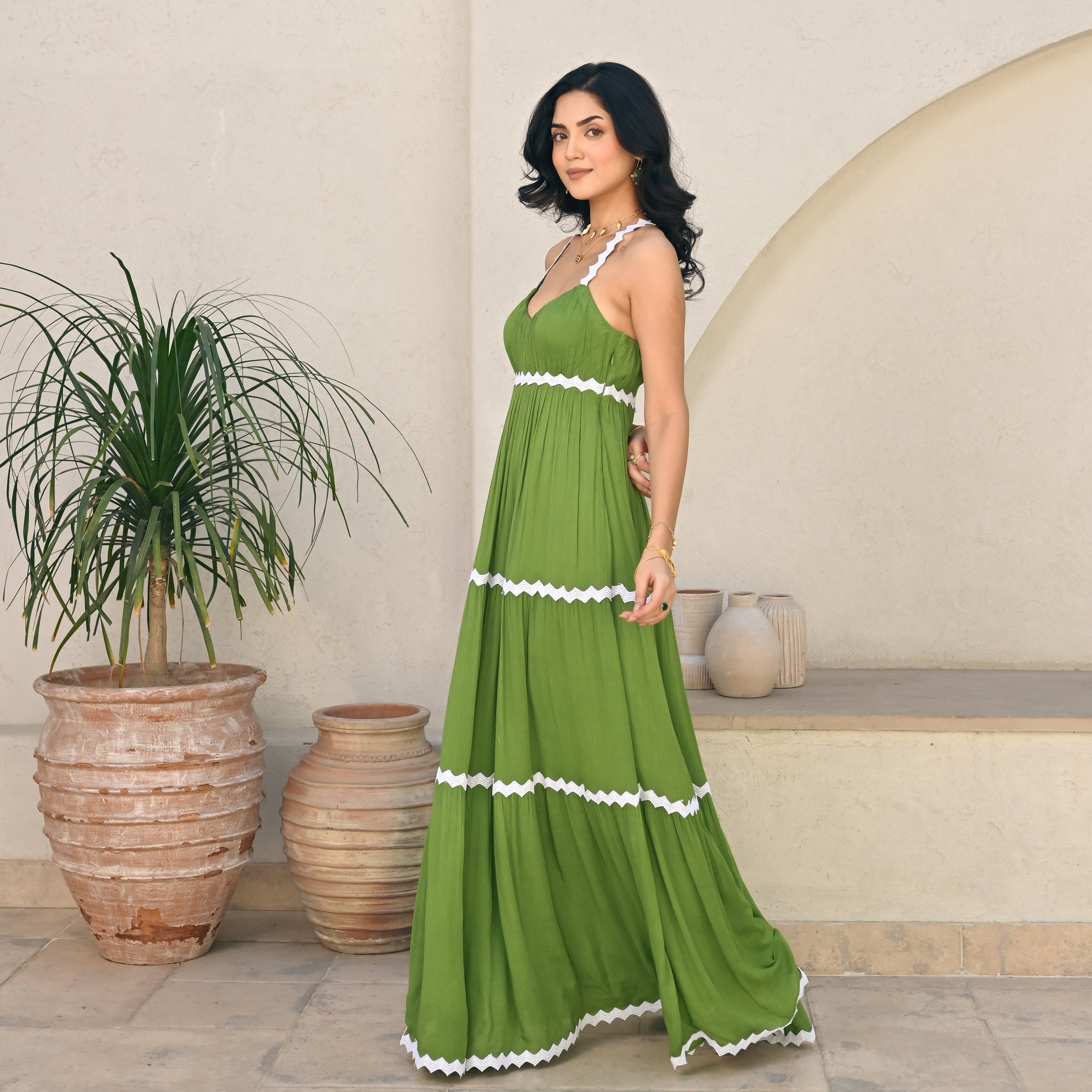 Sage Mist Long Dress