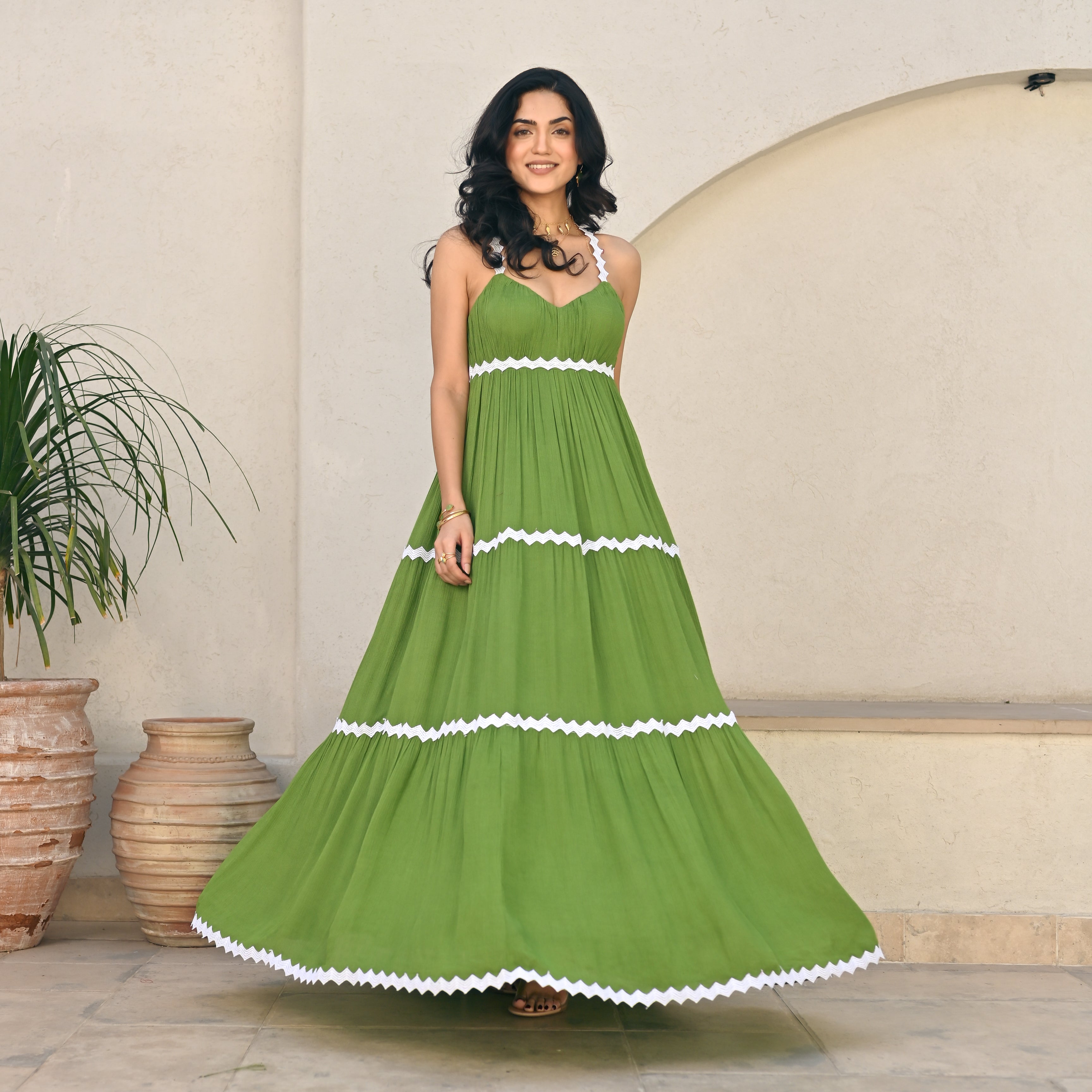 Sage Mist Long Dress