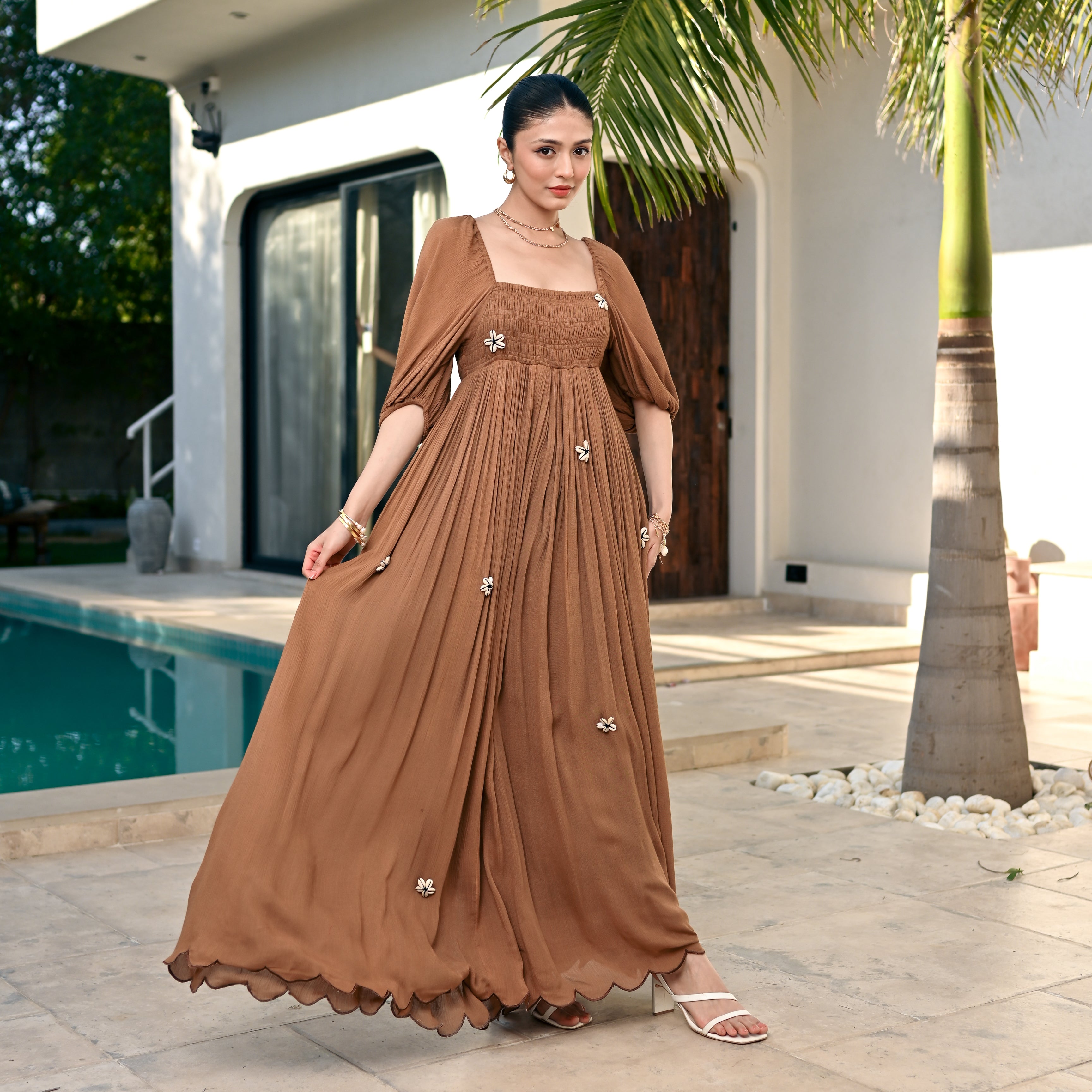 Shellwood Charm Long Dress