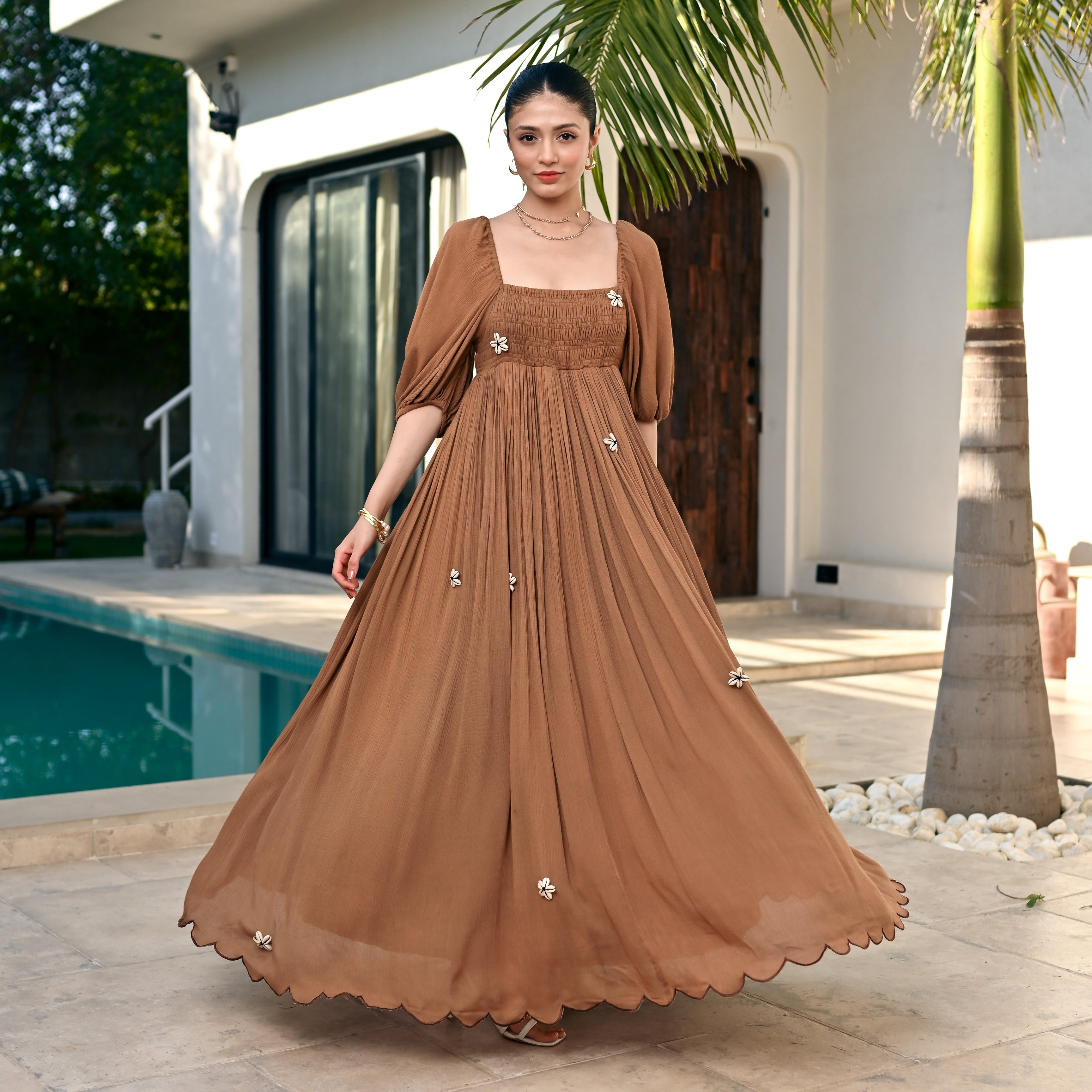 Shellwood Charm Long Dress