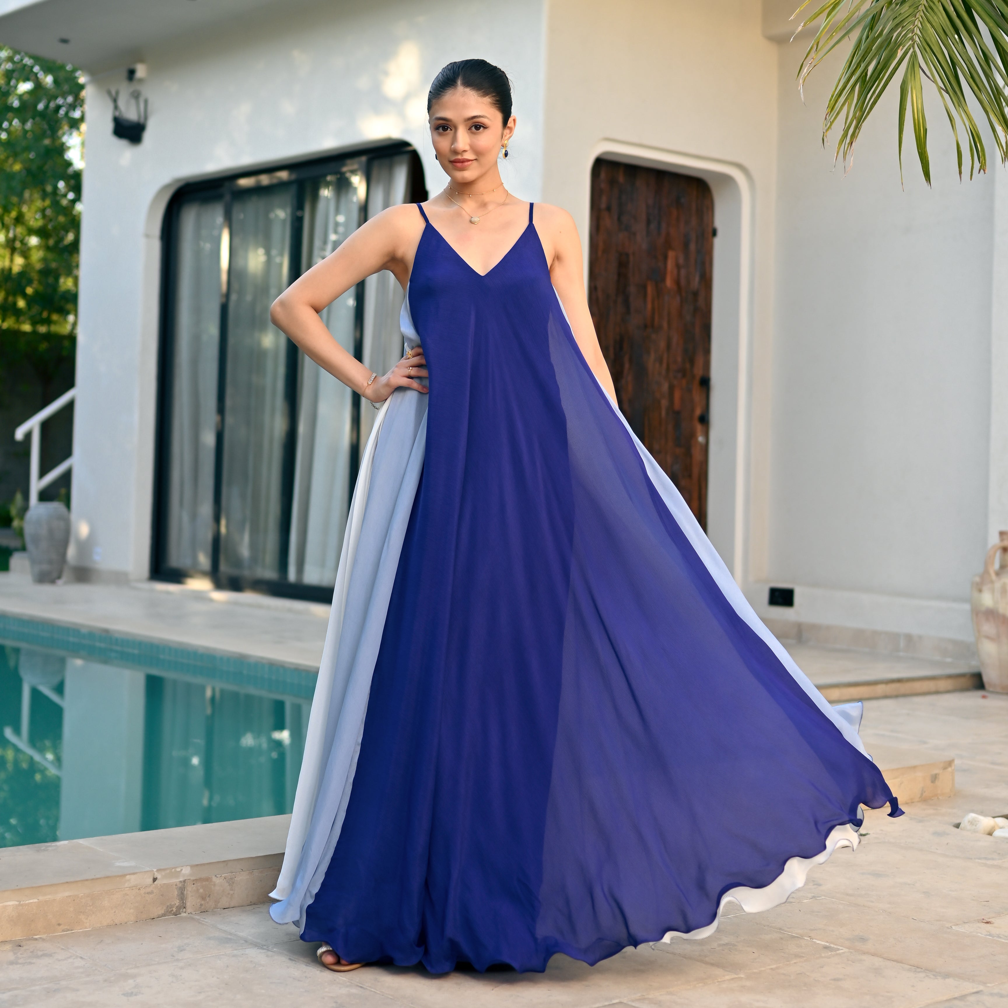 Lunar Waves Long Dress