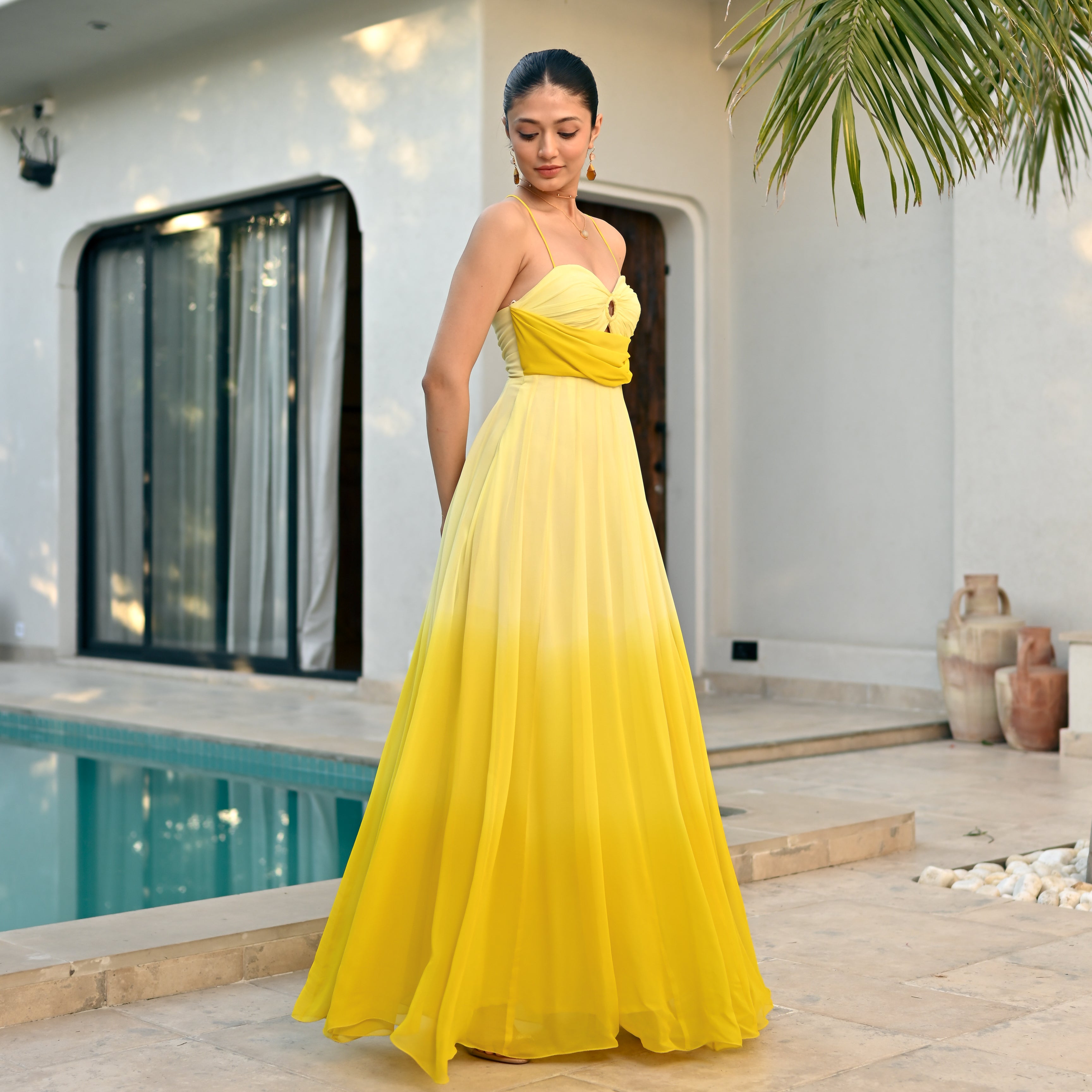 Saffron Hues Long Dress