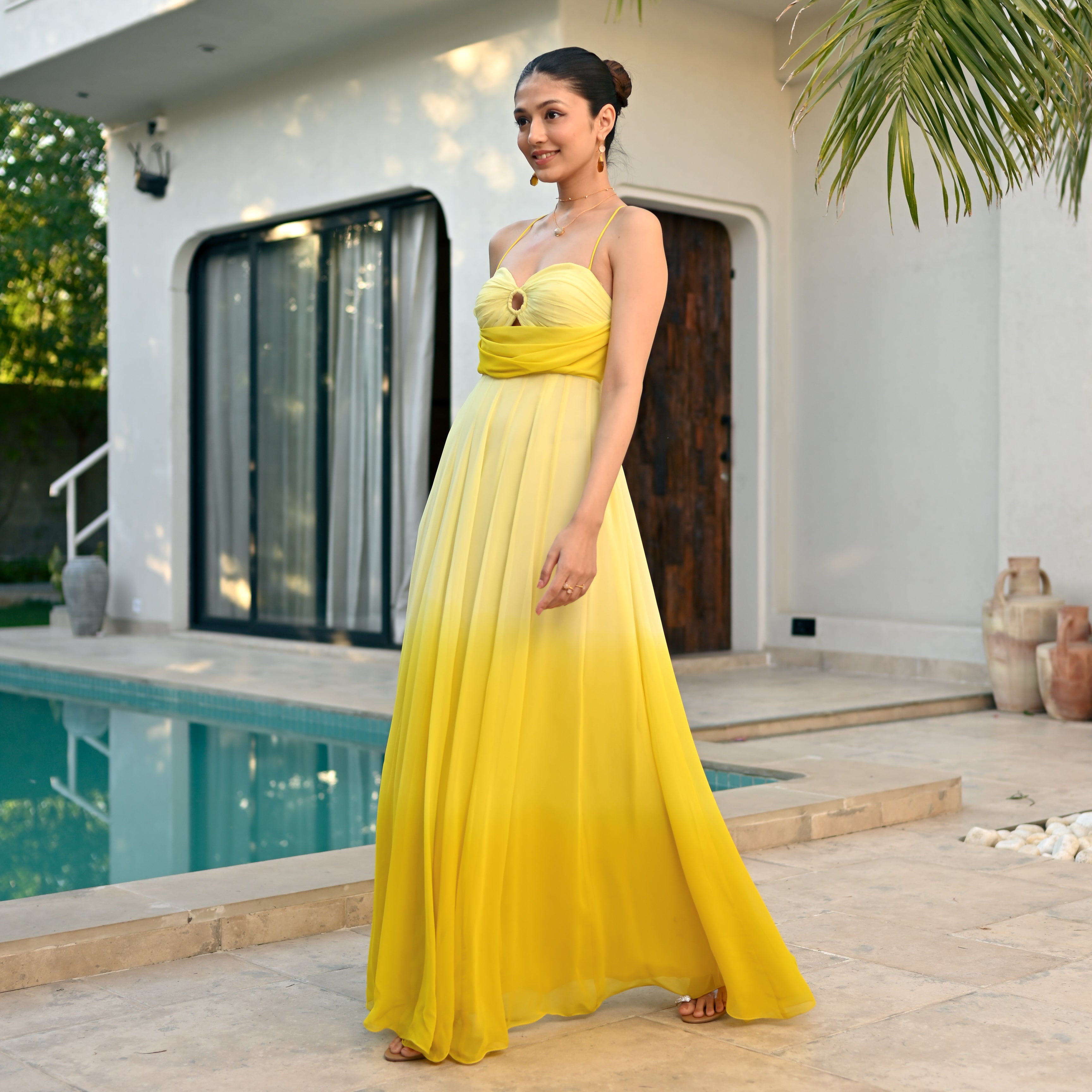 Saffron Hues Long Dress