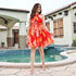 Floret Romance Backless Dress