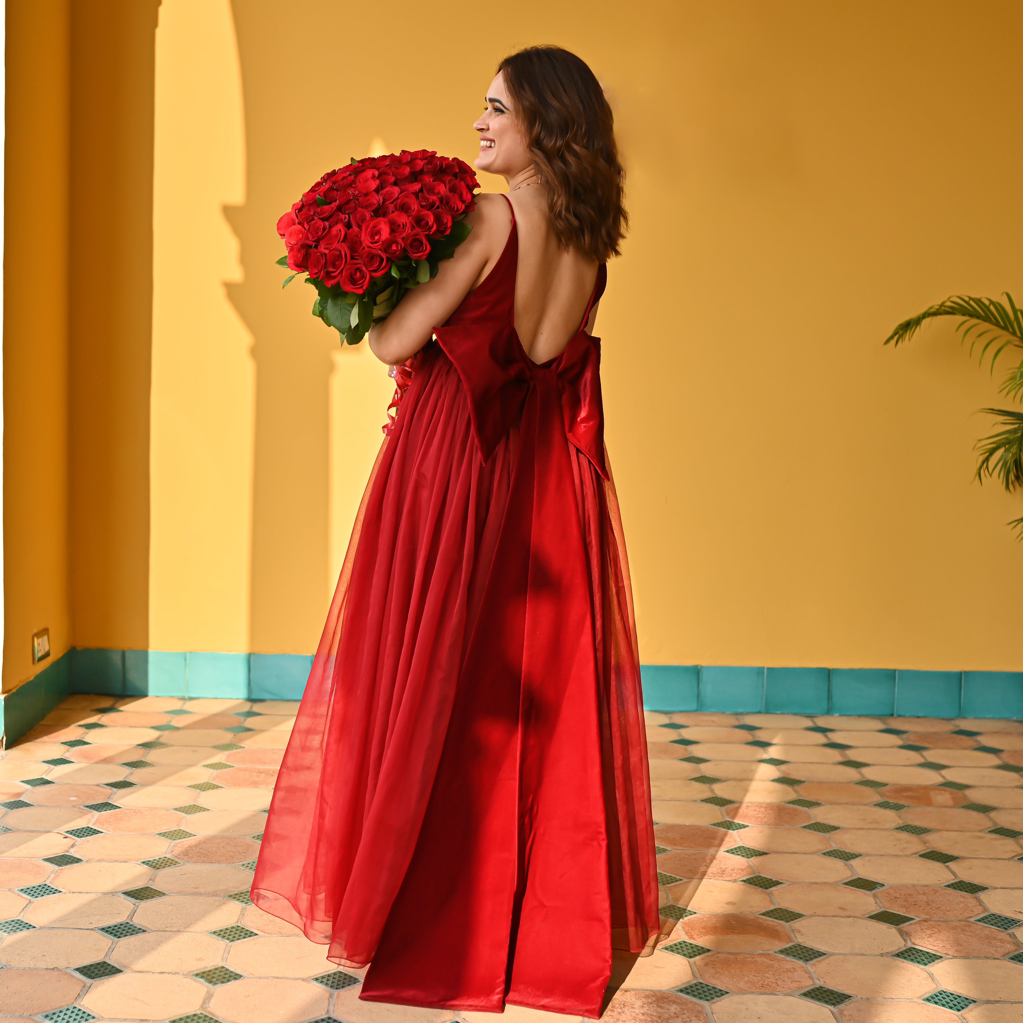 Scarlet Red Long Dress