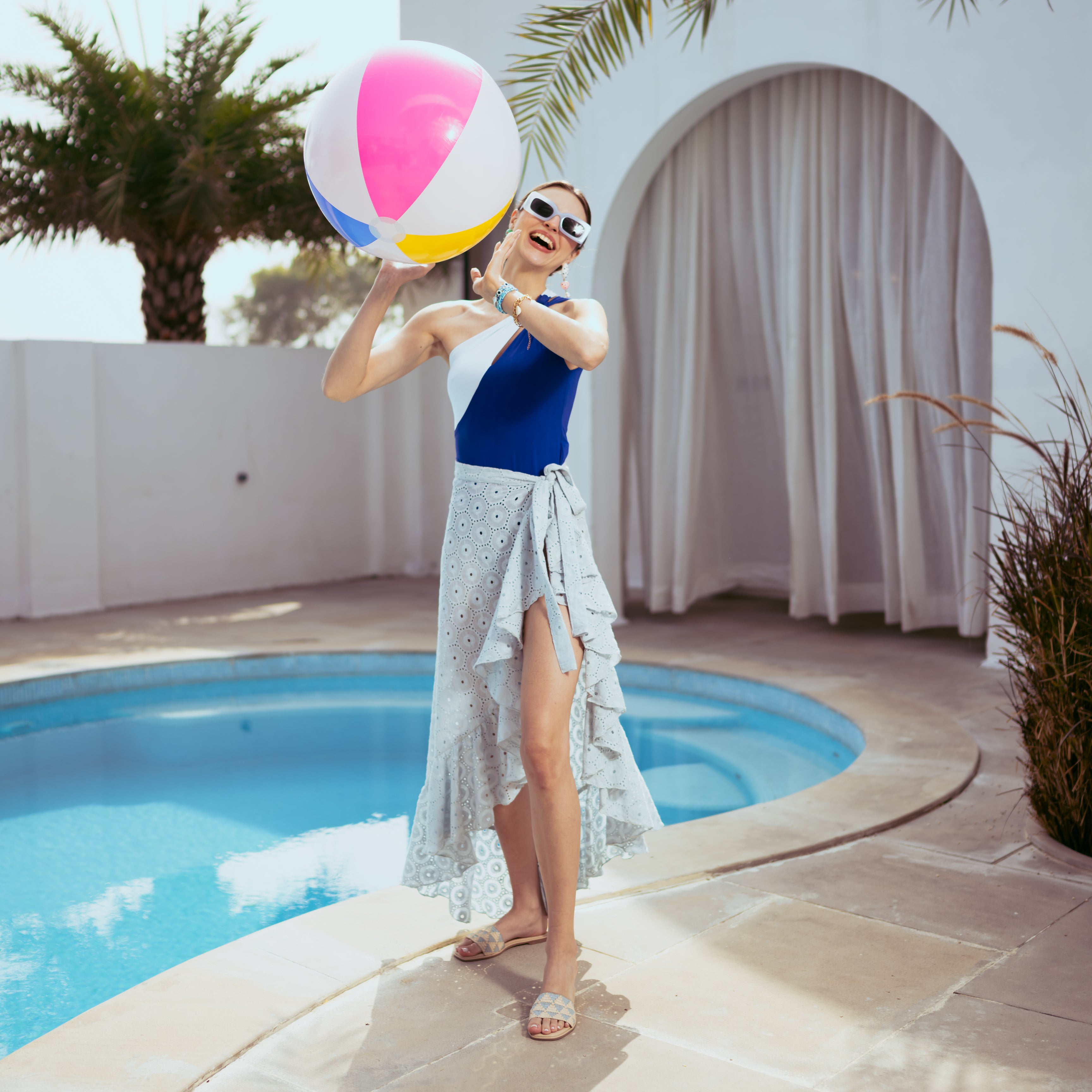 Water Crinkle Swimwear Set