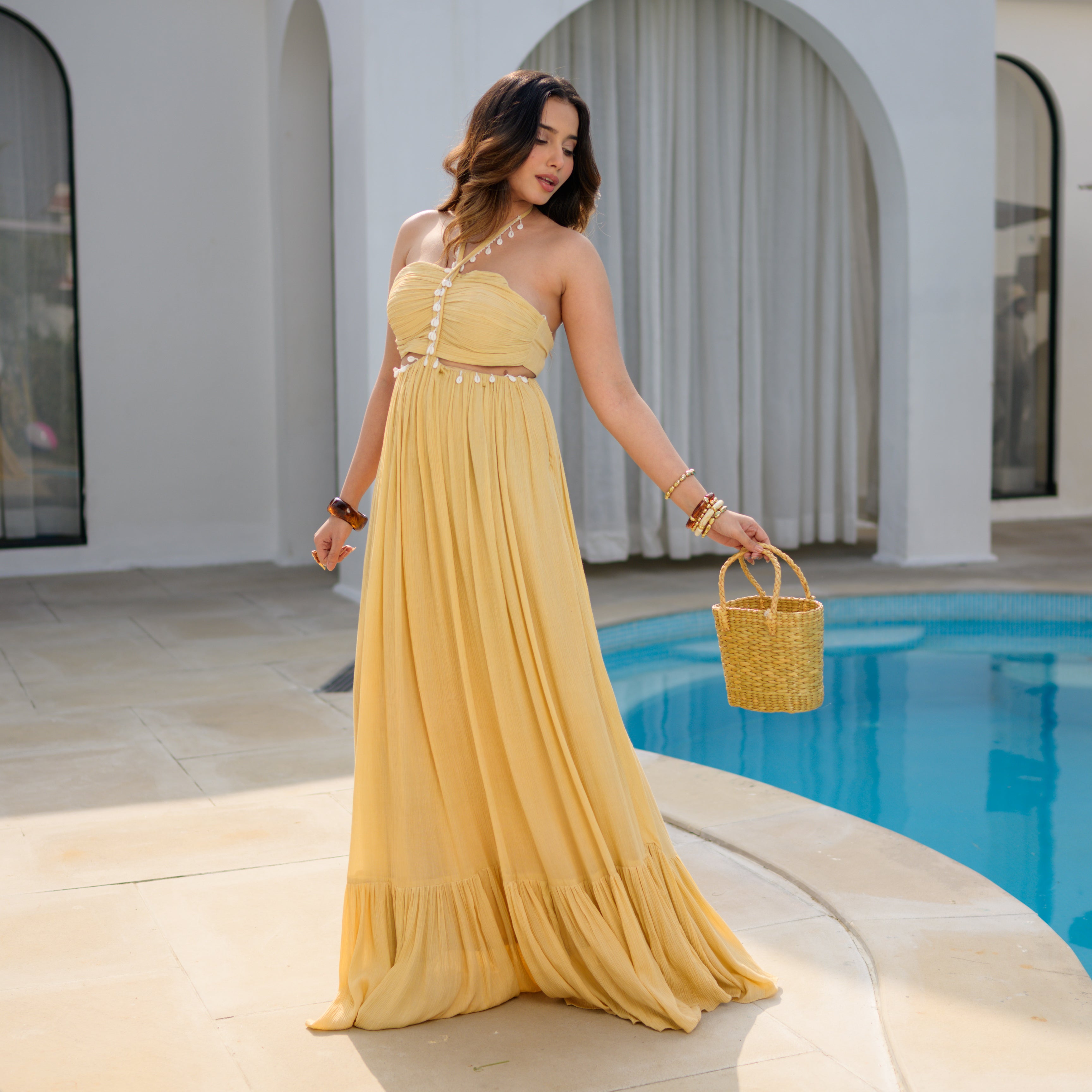 Sahara Beige Long Dress