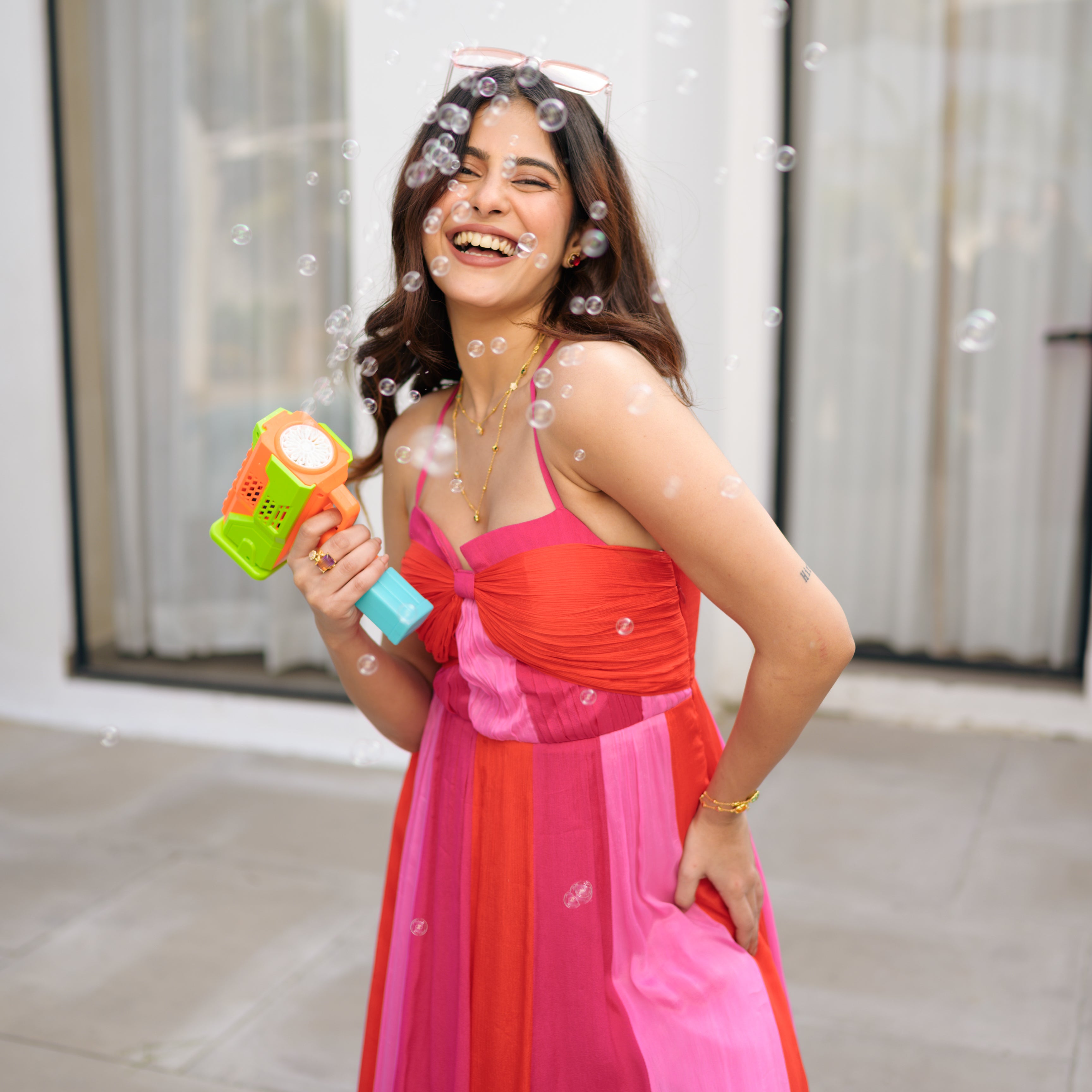 RoseFlair Pink Long Dress