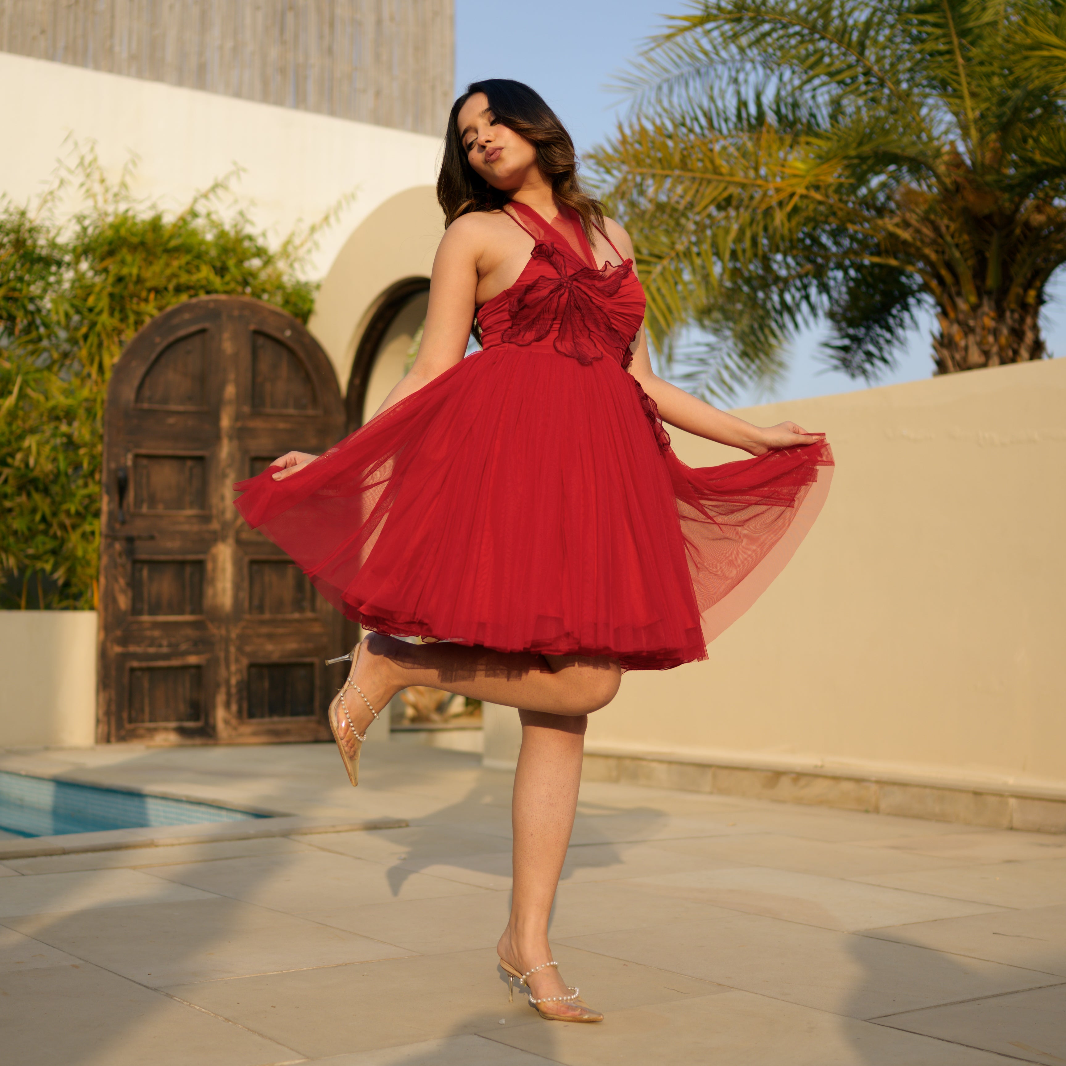 Petal Kiss Short Dress