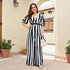 Contemporary Striped Jumpsuit