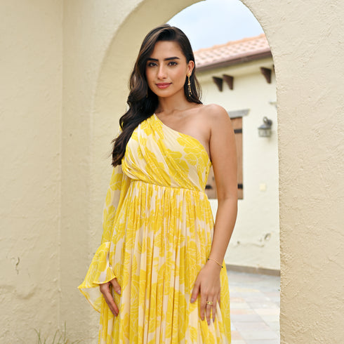 Bussy Lizzie One-Shoulder Dress