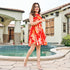 Floret Romance Backless Dress