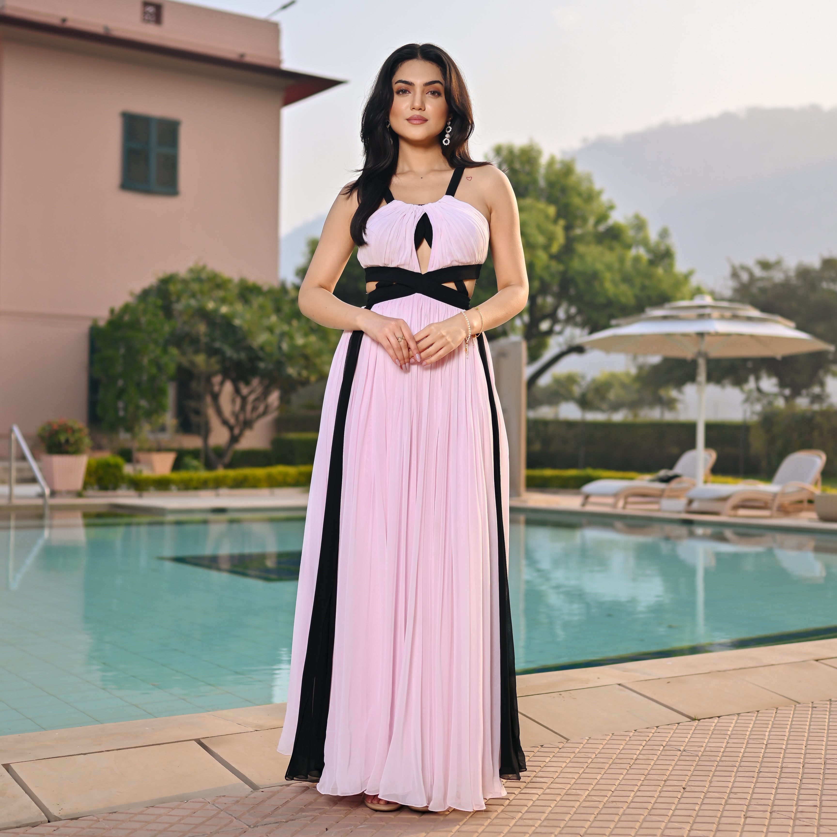 Blackberry Blush Long Dress