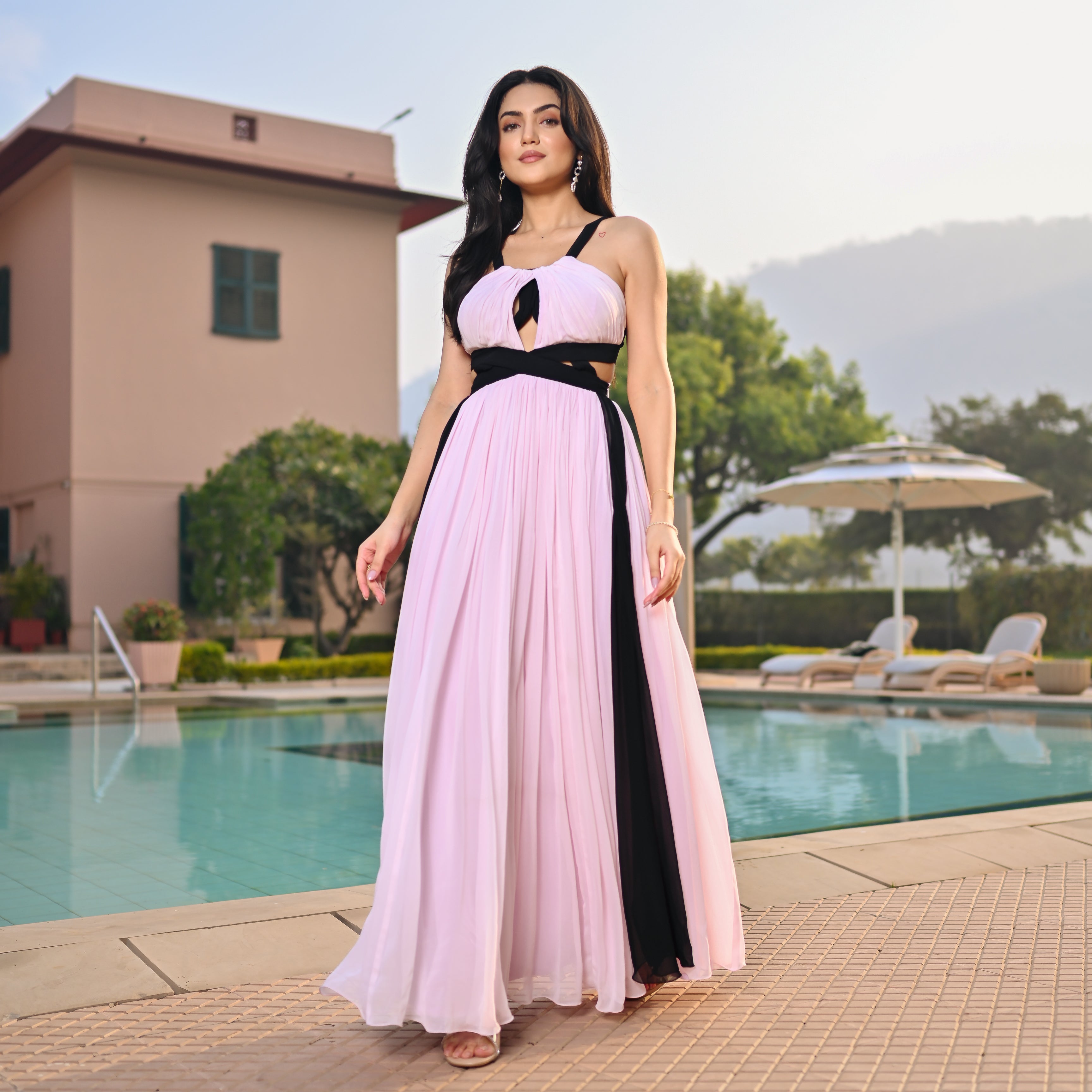 Blackberry Blush Long Dress