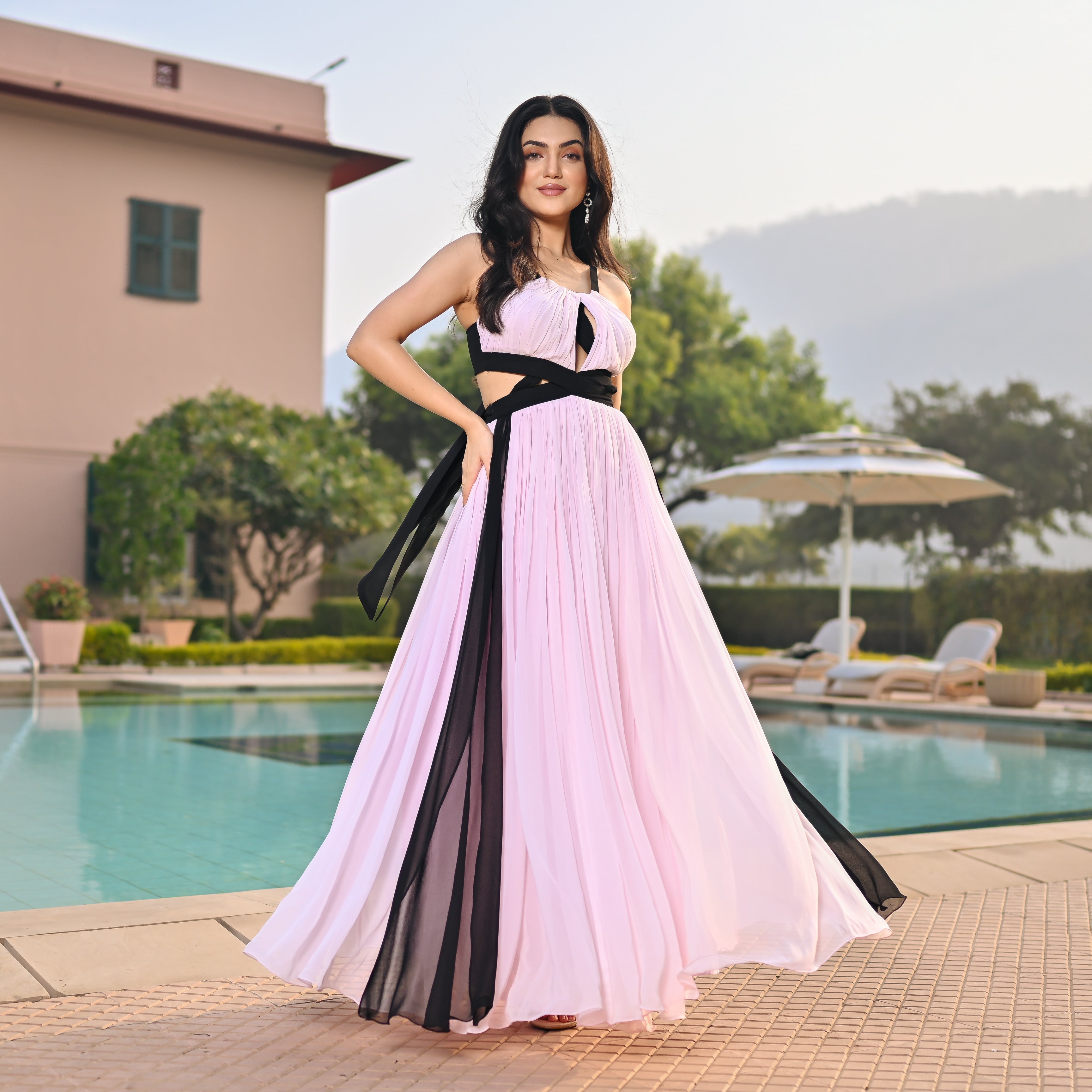 Blackberry Blush Long Dress