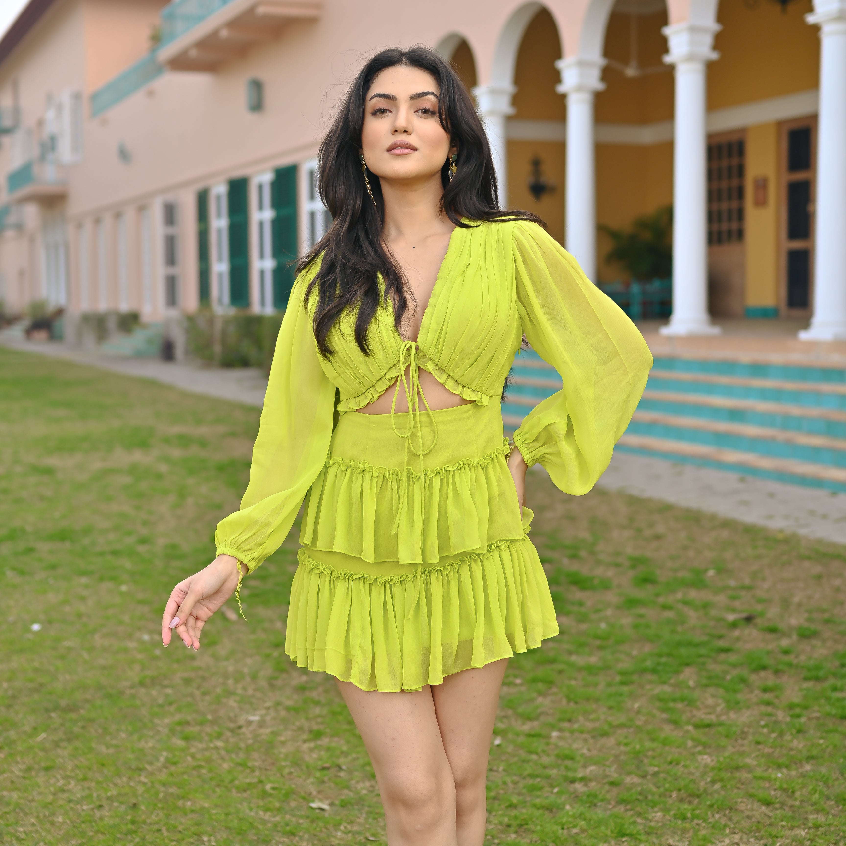 Glowy Burst Short Dress