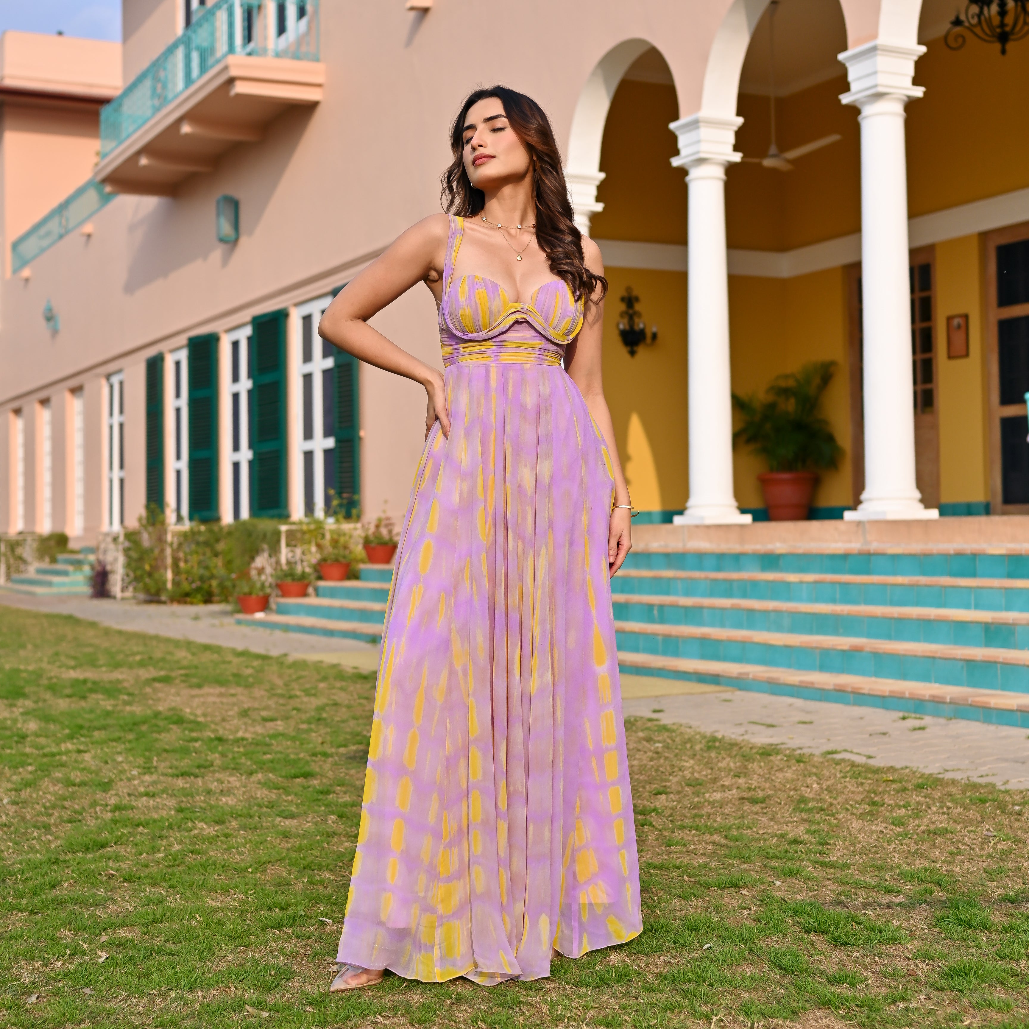 Painted Skies Ball Dress