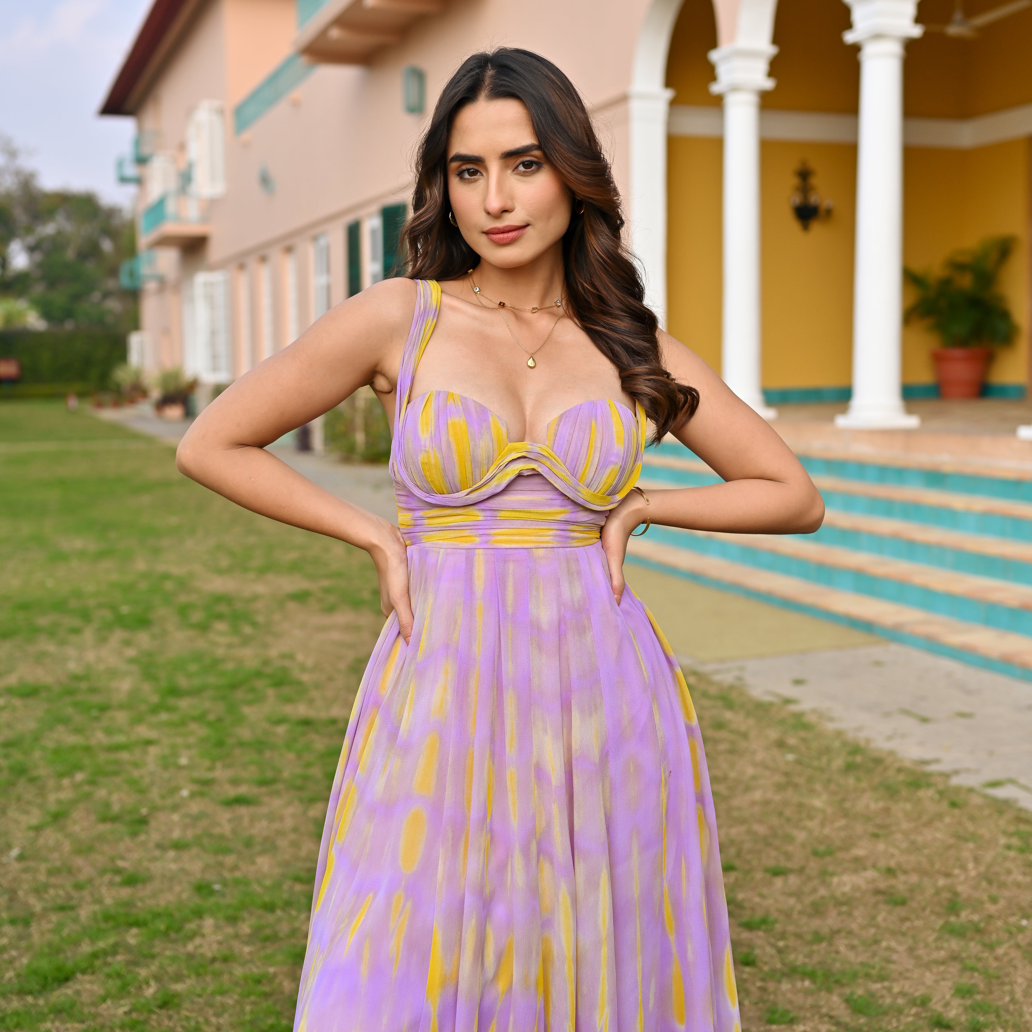 Painted Skies Ball Dress