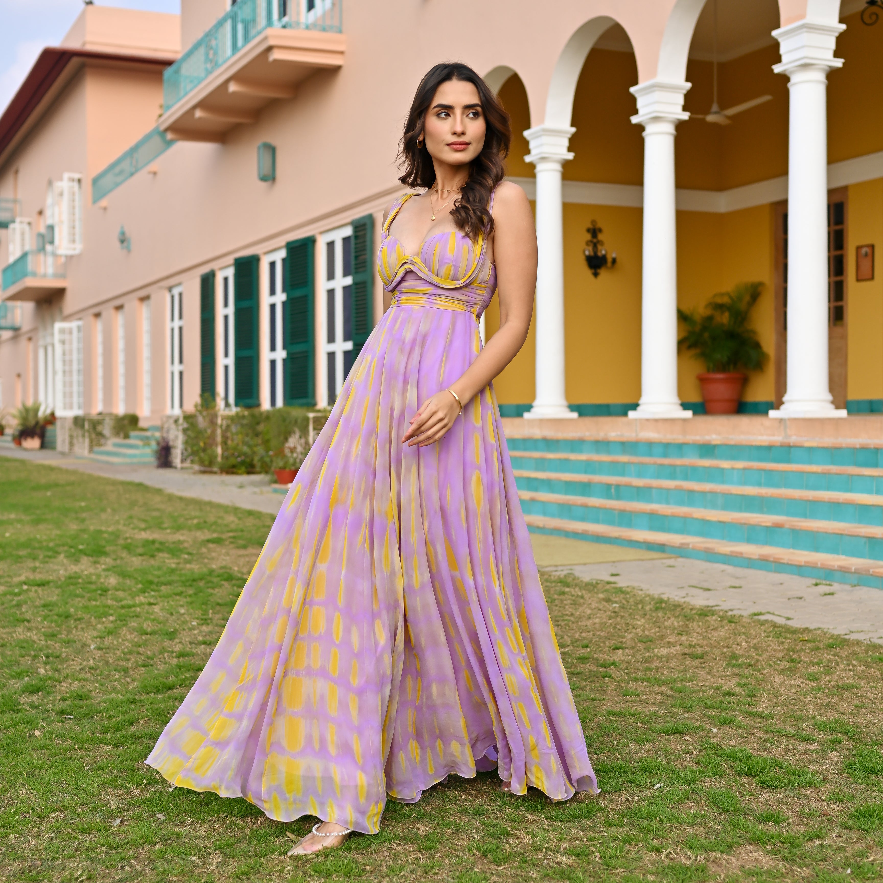 Painted Skies Ball Dress