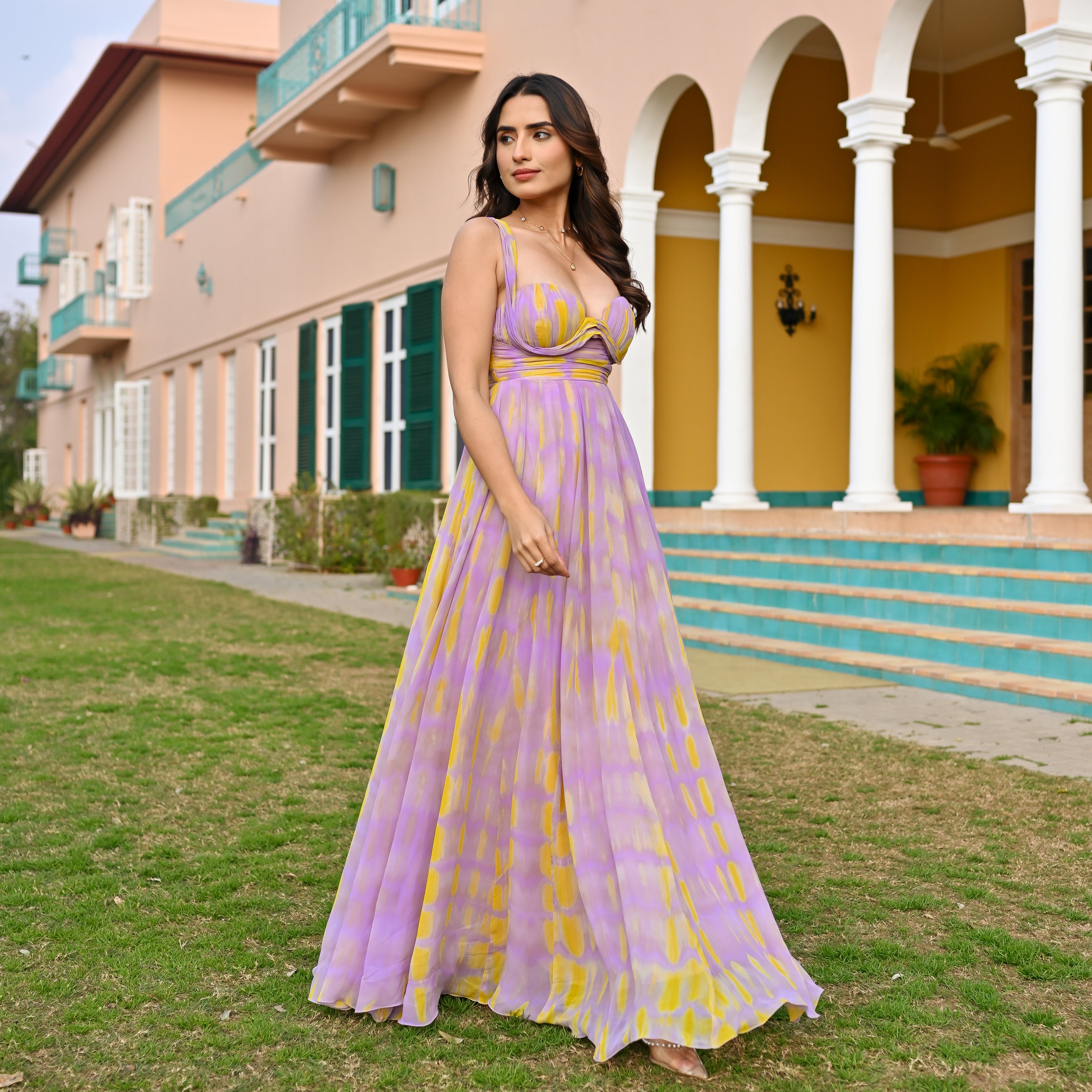 Painted Skies Ball Dress