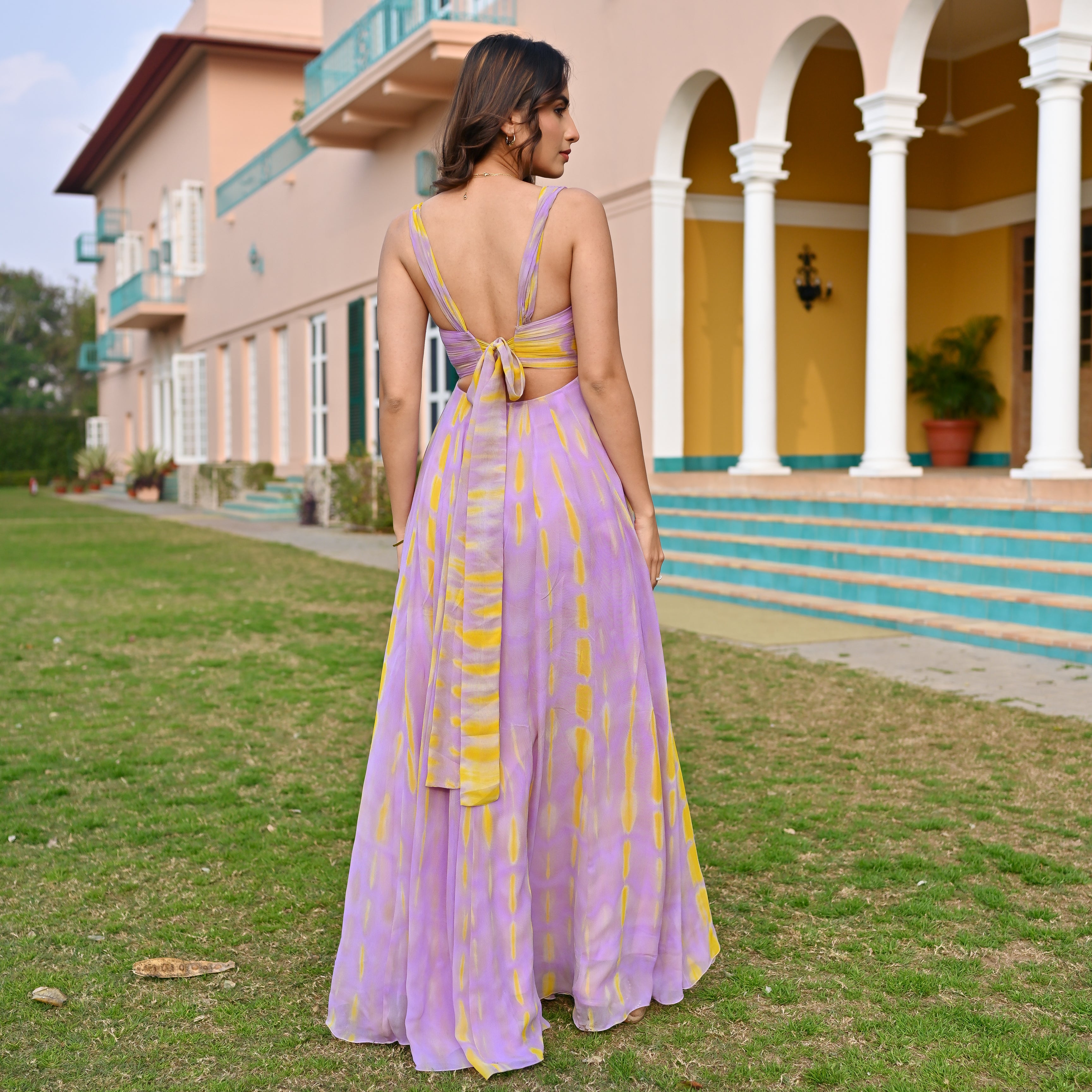 Painted Skies Ball Dress
