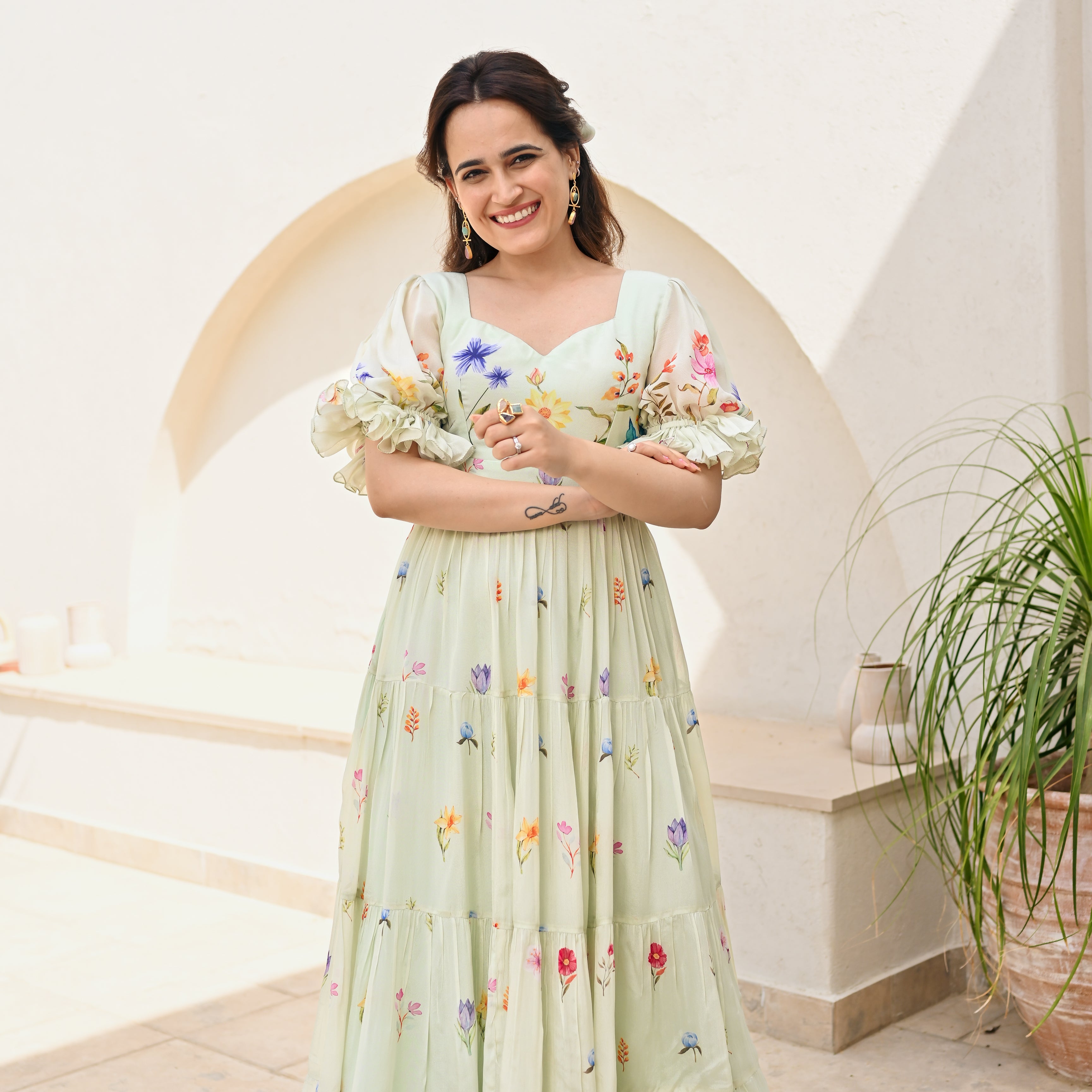 Serene Blossom Dress