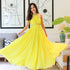 Limelight Yellow Georgette Dress