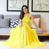 Limelight Yellow Georgette Dress