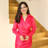 Raspberry Sorbet Satin Dress