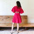 Pink Flambé Short Dress