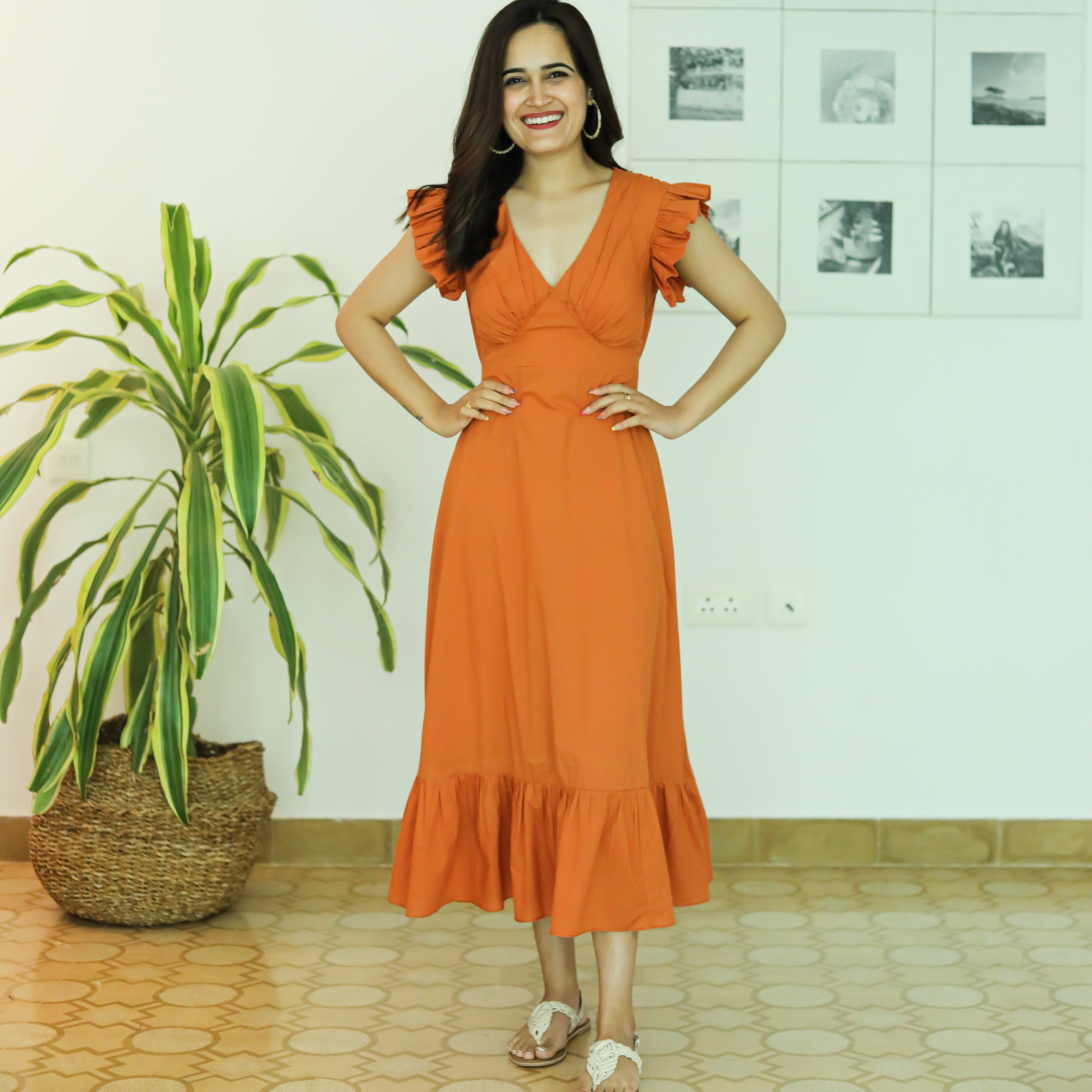 Hawaiian Sunset Cotton Dress