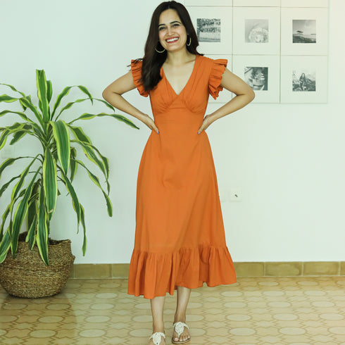 Hawaiian Sunset Cotton Dress