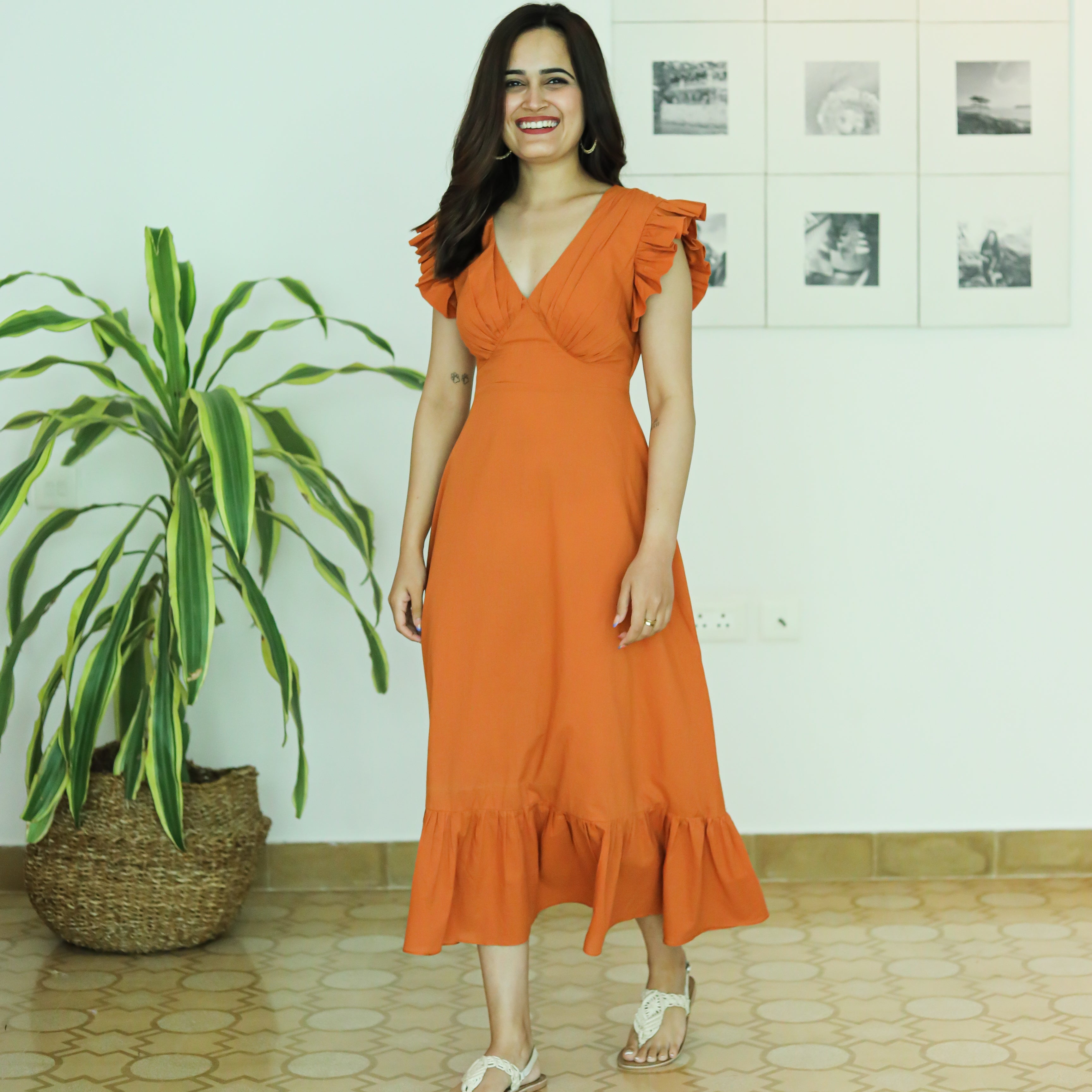 Hawaiian Sunset Cotton Dress